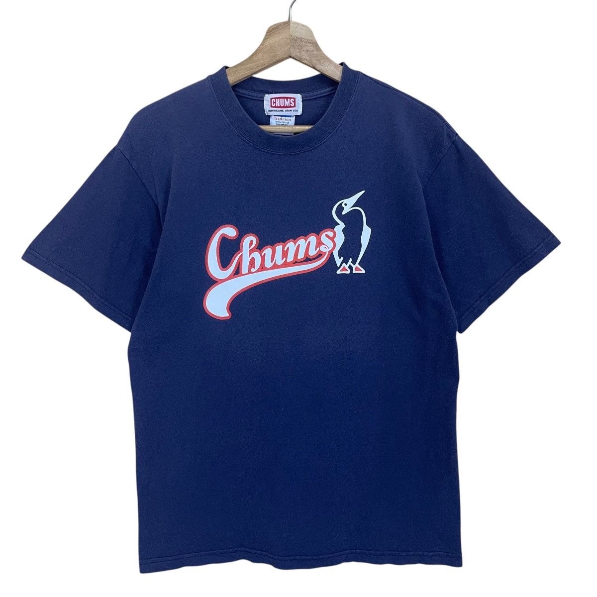 Vintage 90s Chums Made In Usa Big Logo Shortsleeve Tee