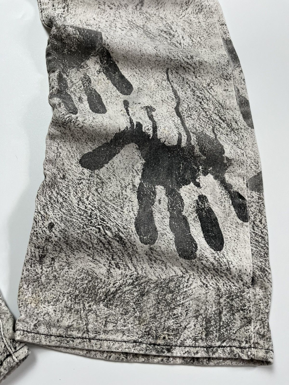 Just Cavalli Just Cavalli × Roberto Cavalli Handprint Trompe L'oeil Jeans Size 29" - 2 Thumbnail