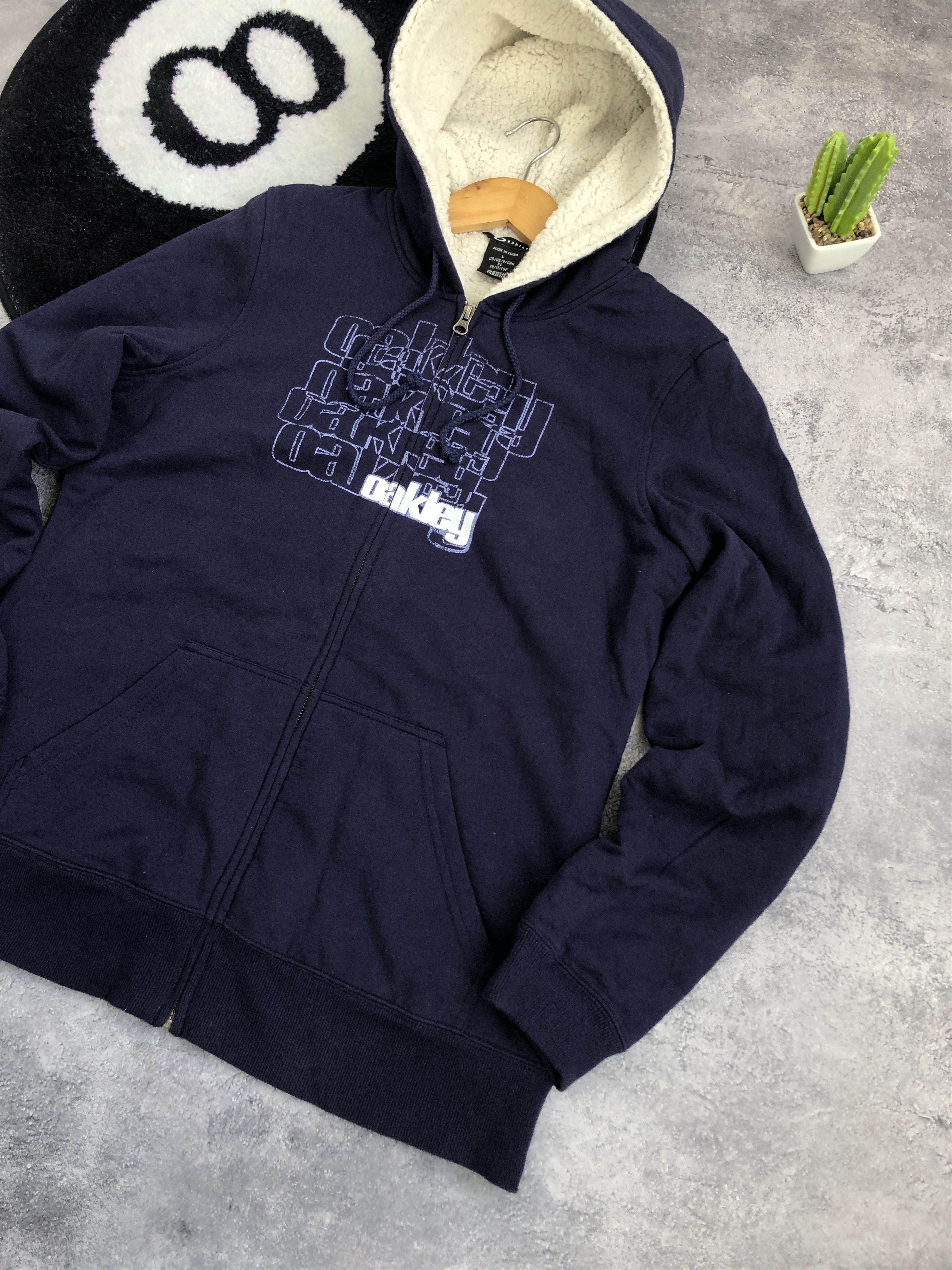 Oakley OAKLEY Sherpa Zip Hoodie Big Logo Streetwear Gorpcore L Size L / US 10 / IT 46 - 3 Thumbnail