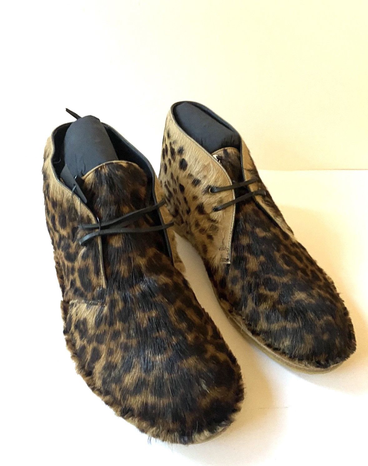 Saint Laurent Paris Saint Laurent Wolf Lynx Pony Hair Boots $1195 Size US 13 / EU 46 - 4 Thumbnail