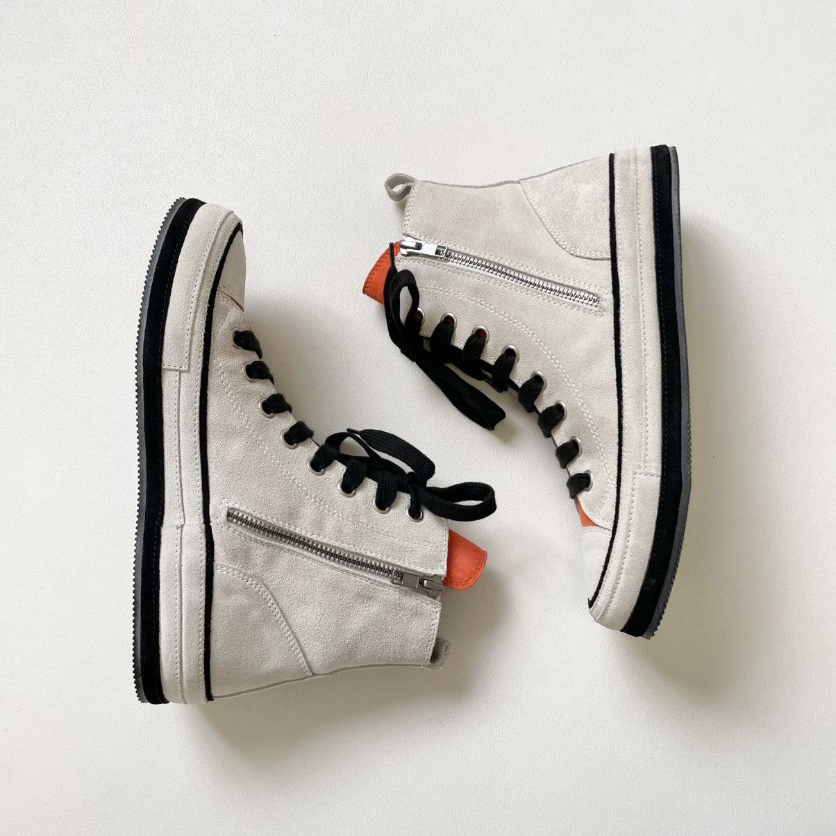 Ann Demeulemeester High Top Sail White Suede ‘Gert’ Sneakers Size US 8 / IT 38 - 20 Thumbnail