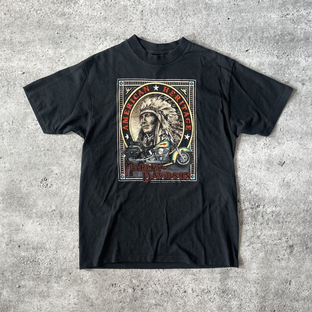 Harley Davidson × Vintage Harley Davidson american heritage tee 1992 90s vintage usa Size US L / EU 52-54 / 3 - 1 Thumbnail