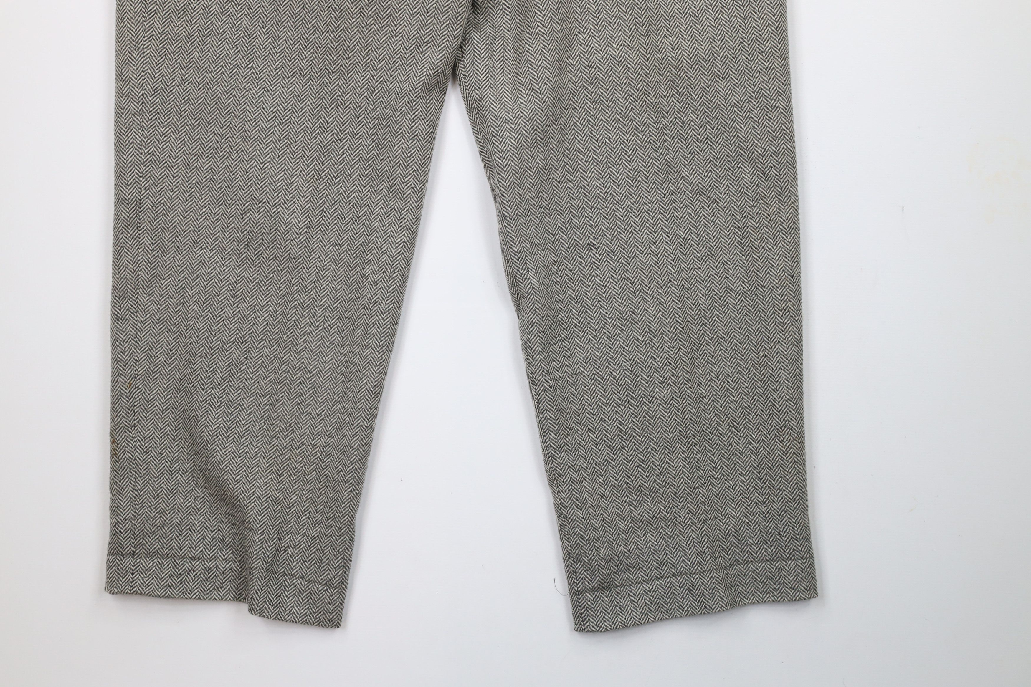 Vintage Vintage 90s Streetwear Wool Cashmere Tweed Herringbone Pants Size US 36 / EU 52 - 14 Thumbnail