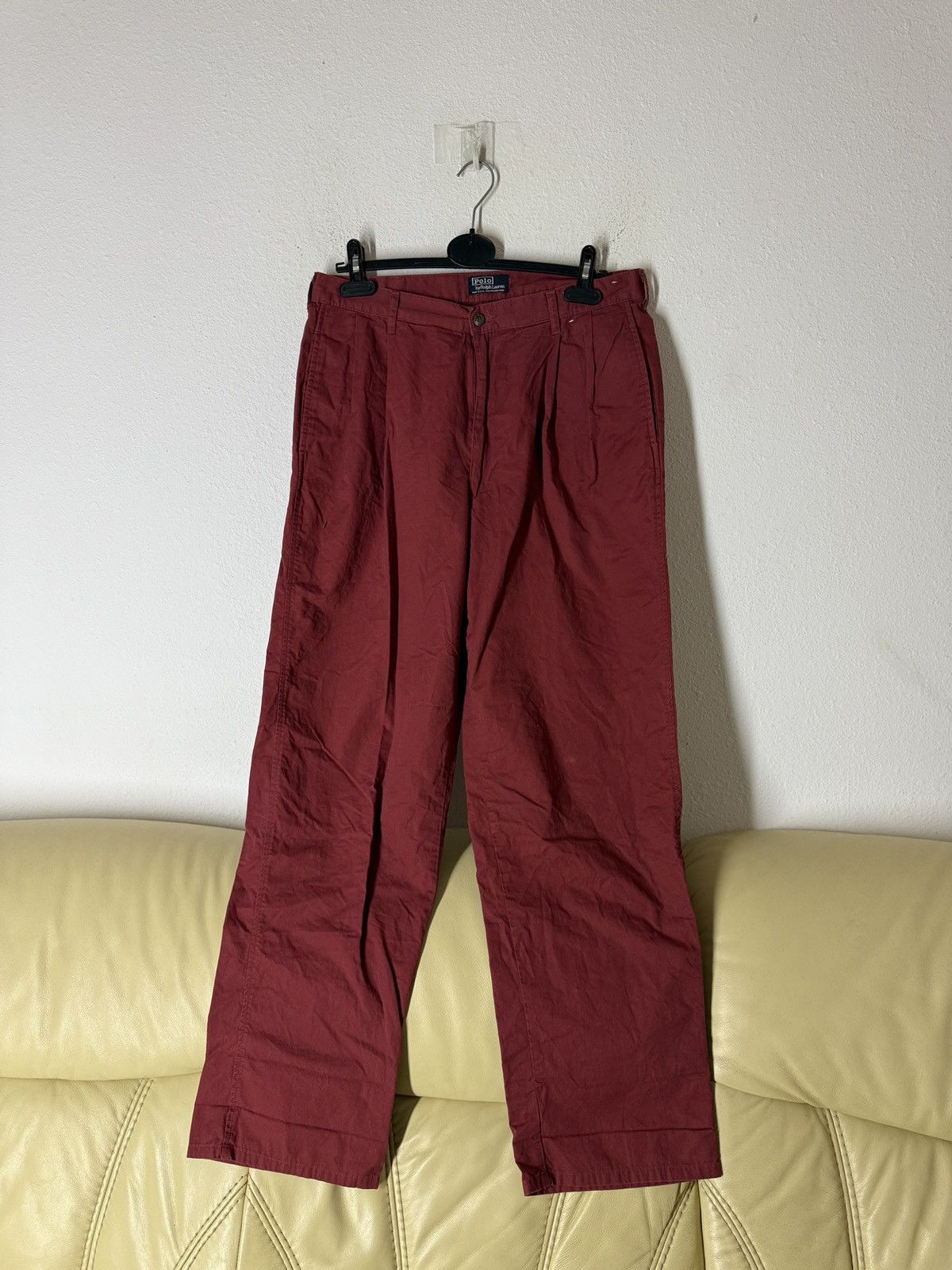 Polo Ralph Lauren Vintage Polo Ralph Lauren Relaxed Wide Chino pants 90s USA Size US 31 - 3 Thumbnail