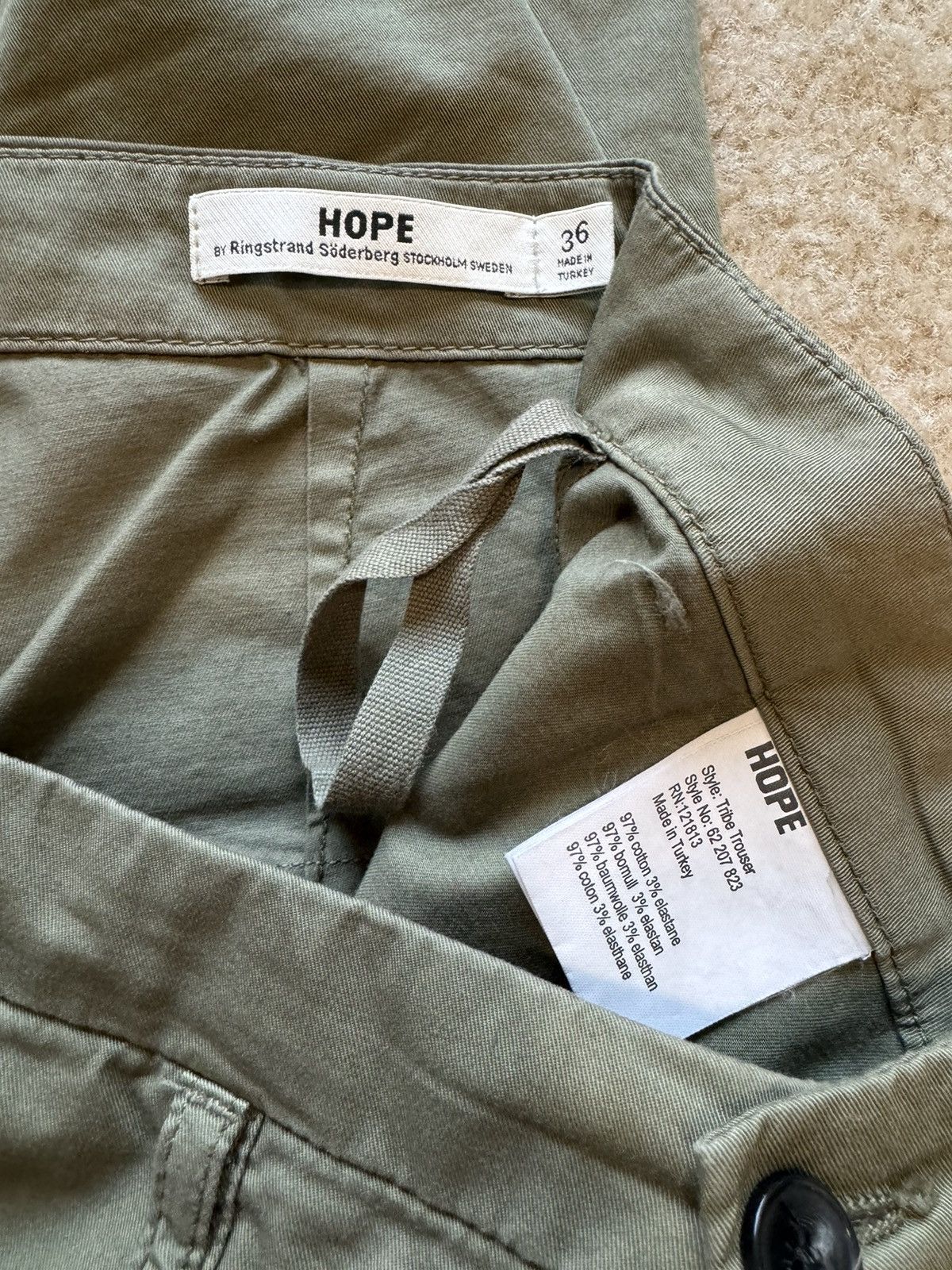 Hope Hope Stockholm “Tribe” Cotton Blend Trouser Pant Size 27" / US 4 / IT 40 - 9 Thumbnail