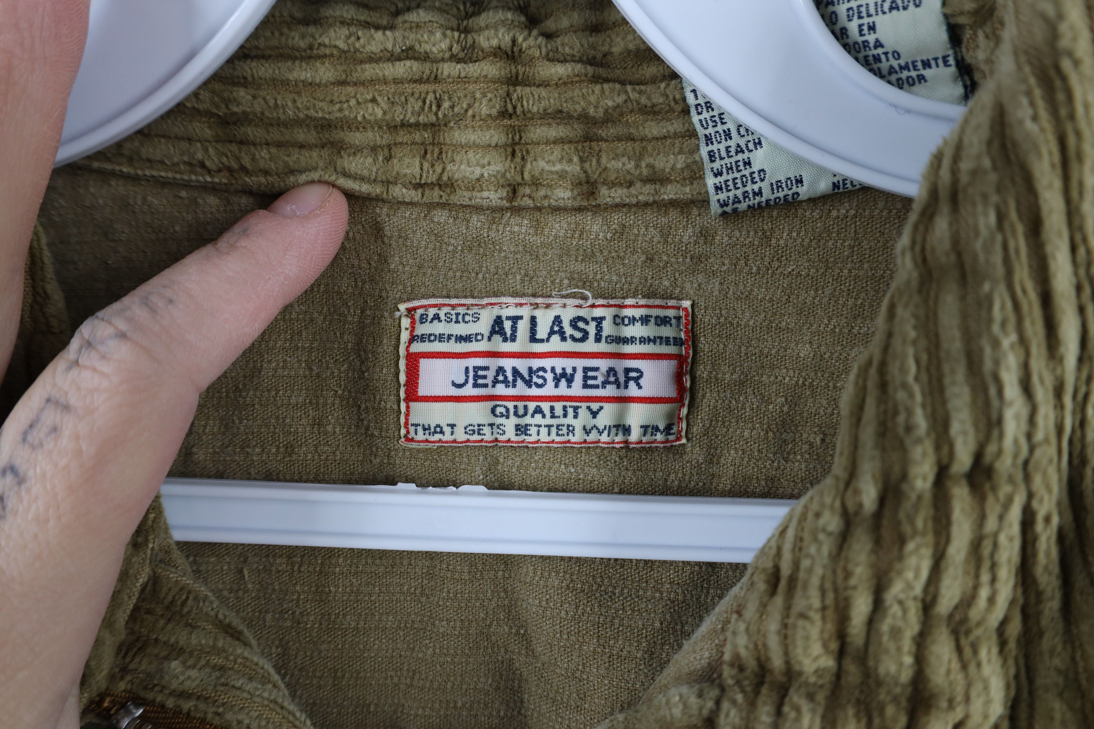 Vintage Vintage 90s Y2K Streetwear Full Zip Corduroy Shirt Jacket Size M / US 6-8 / IT 42-44 - 9 Thumbnail