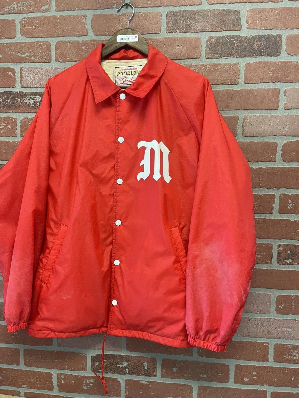 Saint Michael Size M - Saint Mxxxxxx Red Coach Jacket Men’s RARE Size US M / EU 48-50 / 2 - 3 Thumbnail