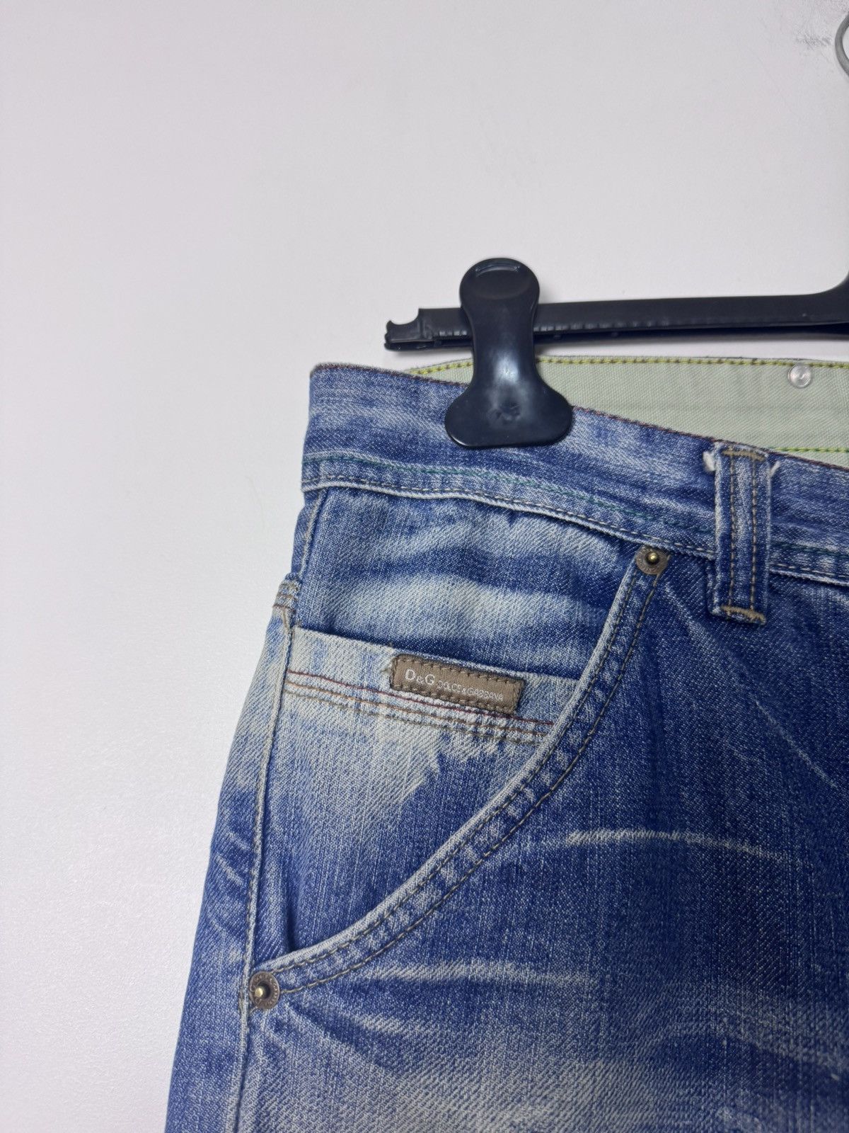 Dolce & Gabbana Dolce & Gabbana D&G Washed Archive Denim Jeans Faded 00s Size US 34 / EU 50 - 6 Thumbnail