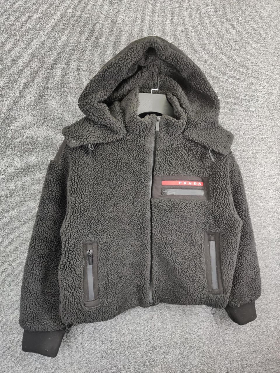 Prada Prada Recycled Technical Fleece Sherpa Hoodie Jacket Size US L / EU 52-54 / 3 - 6 Thumbnail