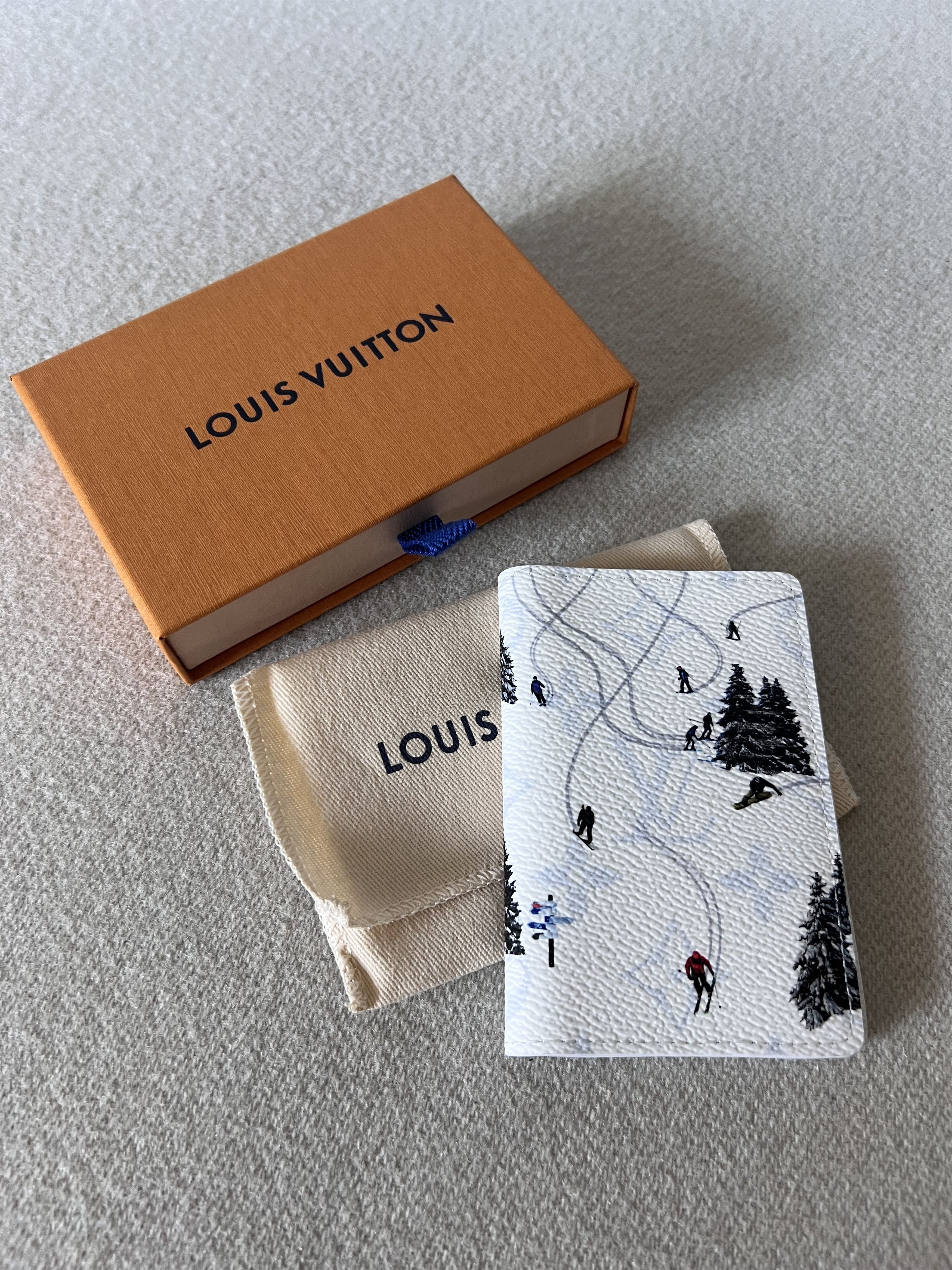 Louis Vuitton Louis Vuitton Skiing Pocket Organizer in White Leather Size ONE SIZE - 1 Thumbnail