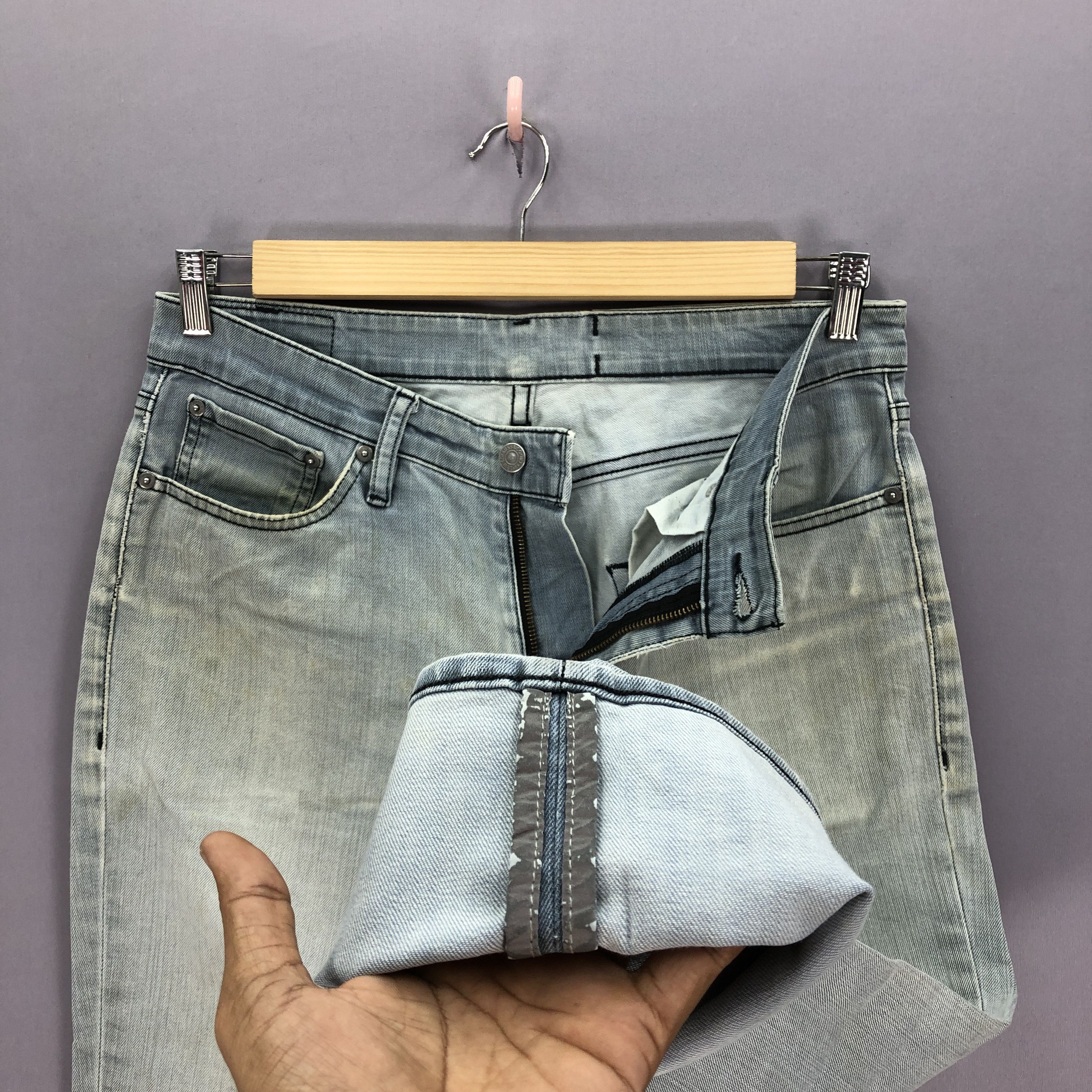 Levi's Vintage Levis 511 Ash Grey Jeans Levi's Faded Black Denim Size US 32 / EU 48 - 8 Thumbnail