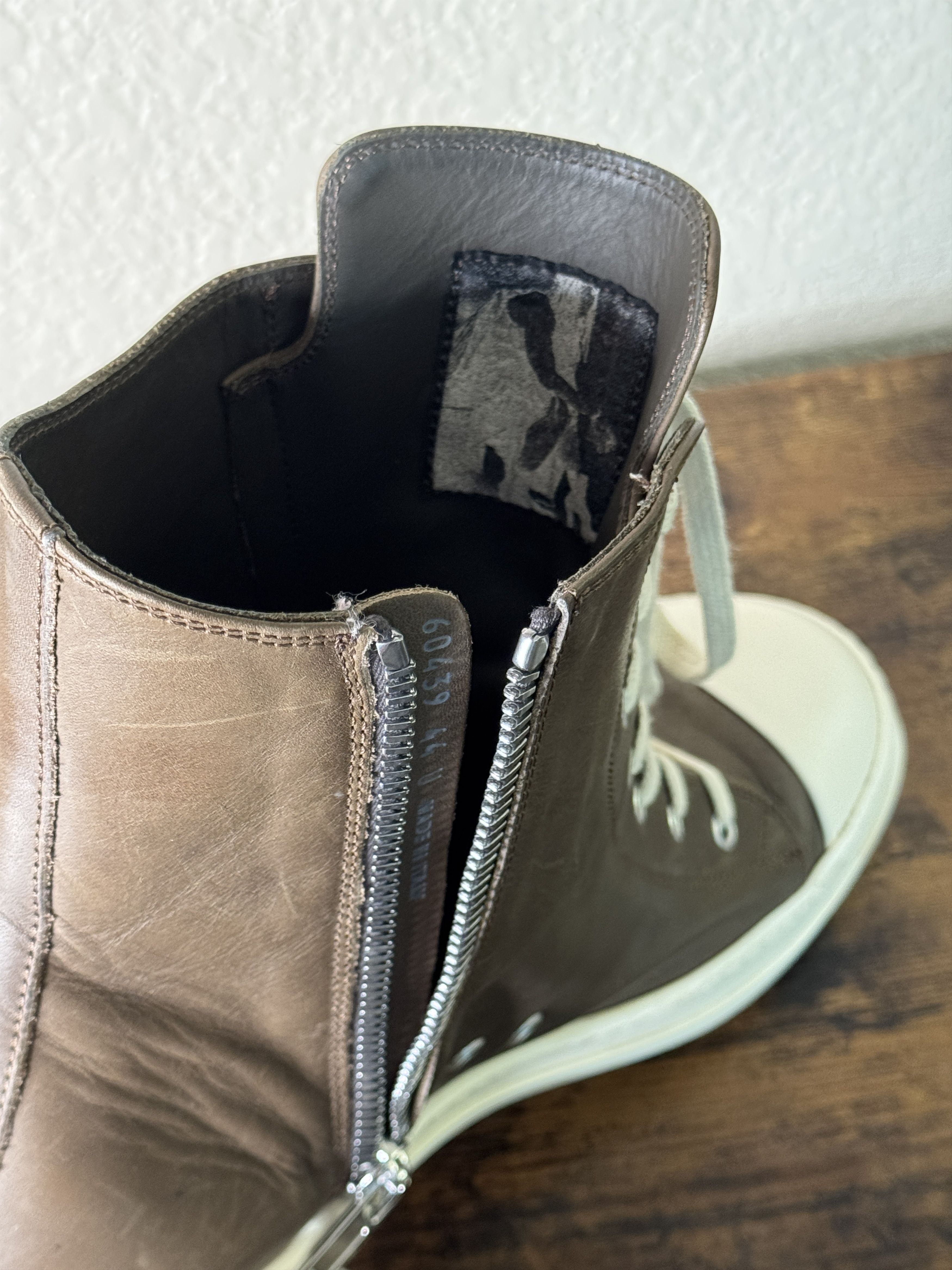 Rick Owens Rick Owens, High Top Ramones Size US 11 / EU 44 - 6 Thumbnail