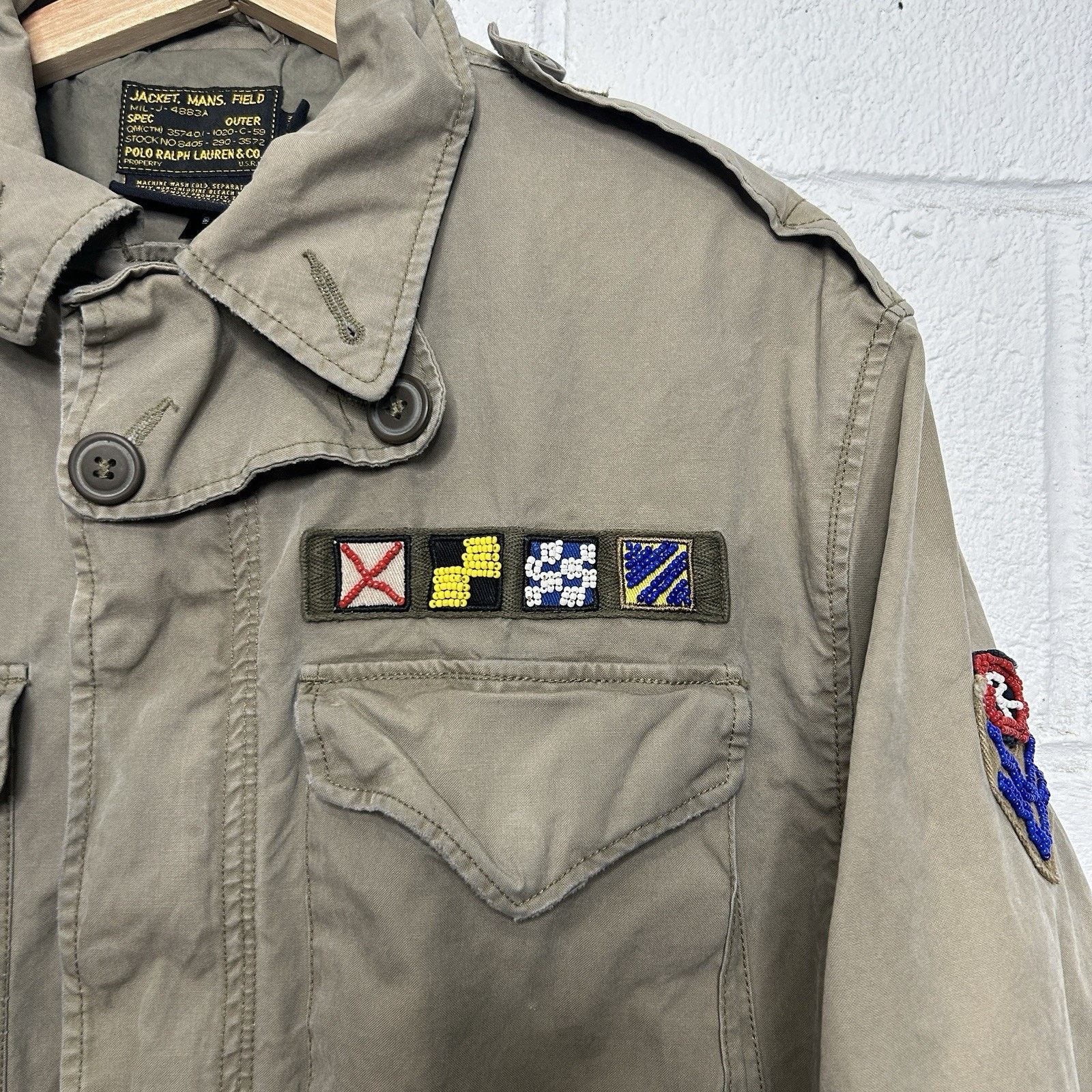 Polo Ralph Lauren VTG Polo Ralph Lauren Military Army Fatigue Jacket “Khaki" Size US S / EU 44-46 / 1 - 3 Thumbnail