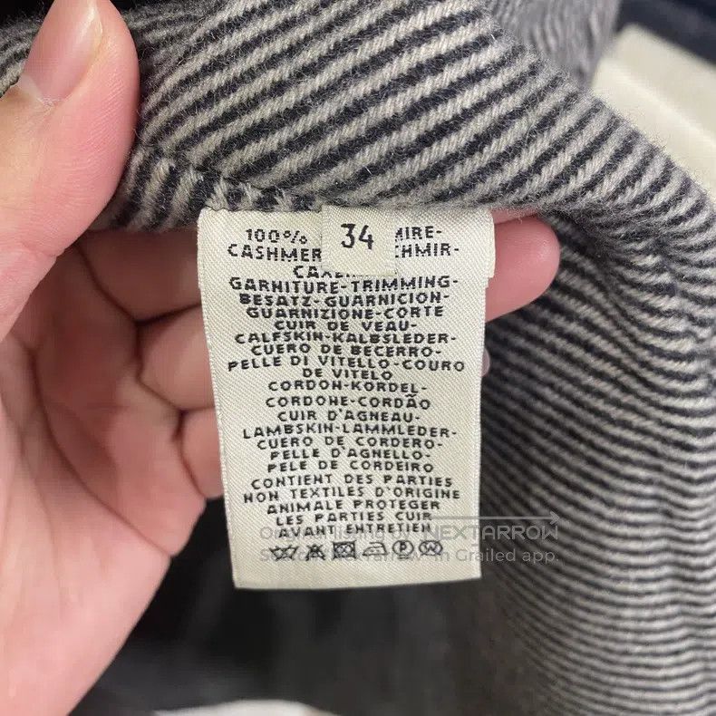 Hermes Hermes Houndstooth Check Cashmere Overcoat Size XXS / US 00 / IT 34 - 3 Thumbnail