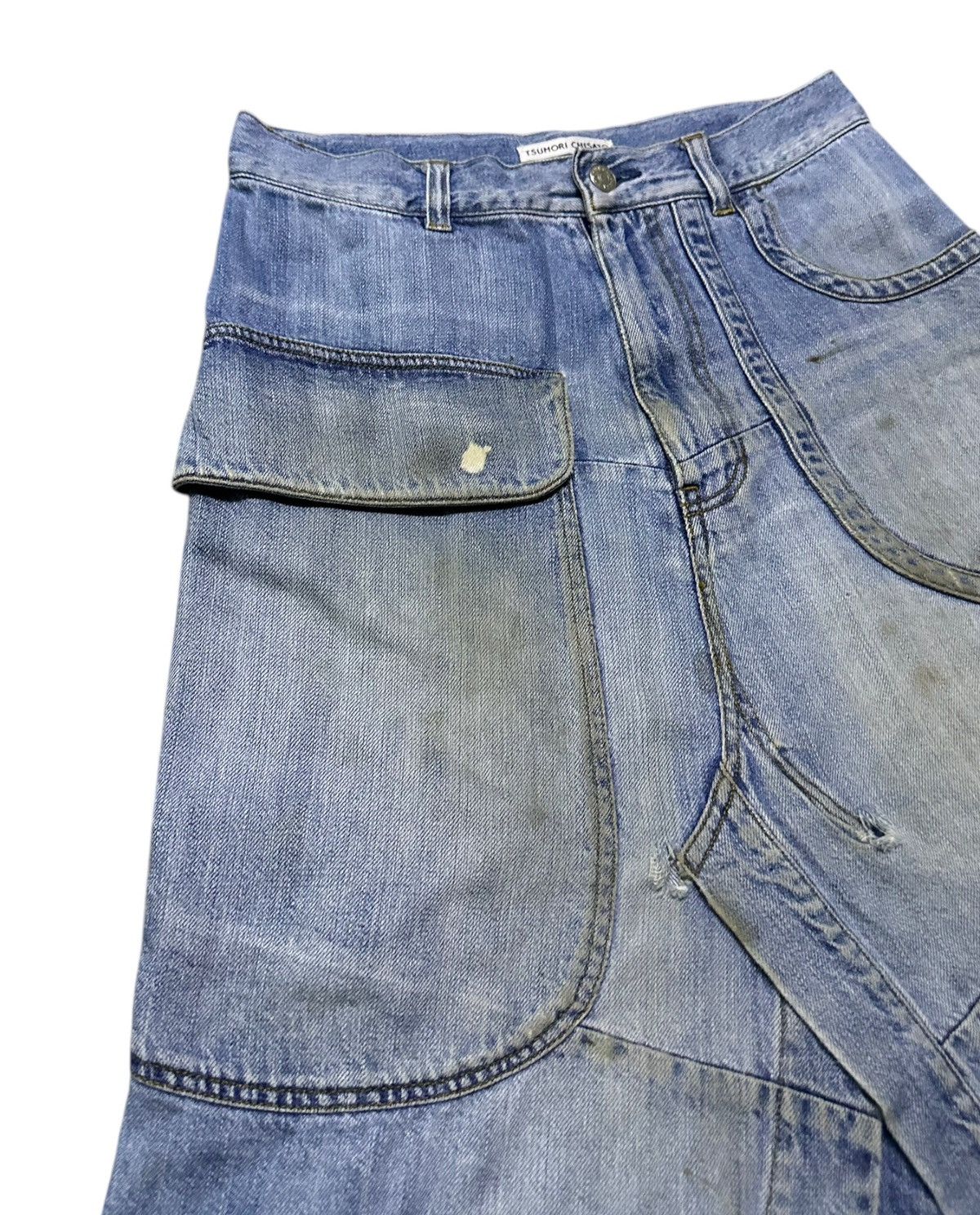 Tsumori Chisato Vintage Tsumori Chisato Issey Miyake denim pachwork skirt Size 28" / US 6 / IT 42 - 3 Thumbnail