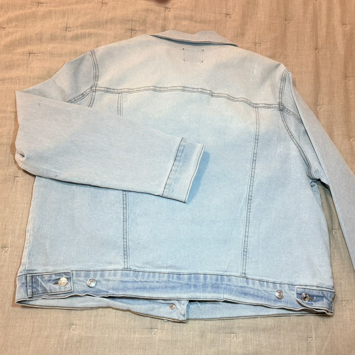 Express Express Women Denim Jacket with Rhinestone Collar – Size XL Size XL / US 12-14 / IT 48-50 - 3 Thumbnail