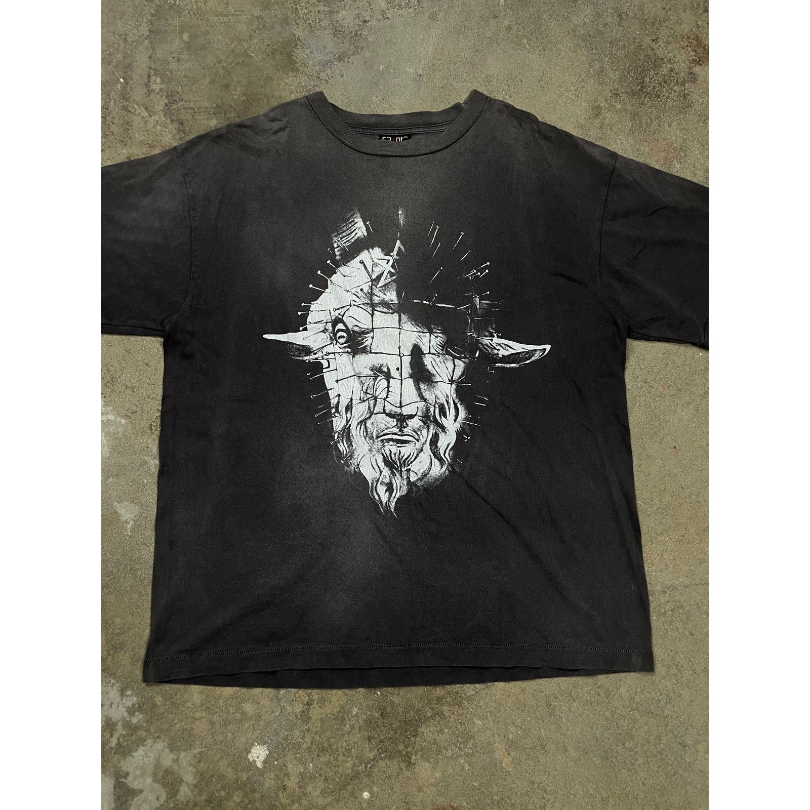 Saint Michael Saint Mxxxxxx Tee Grey Scapegoat Go To Hell XL Used Size US XL / EU 56 / 4 - 3 Thumbnail