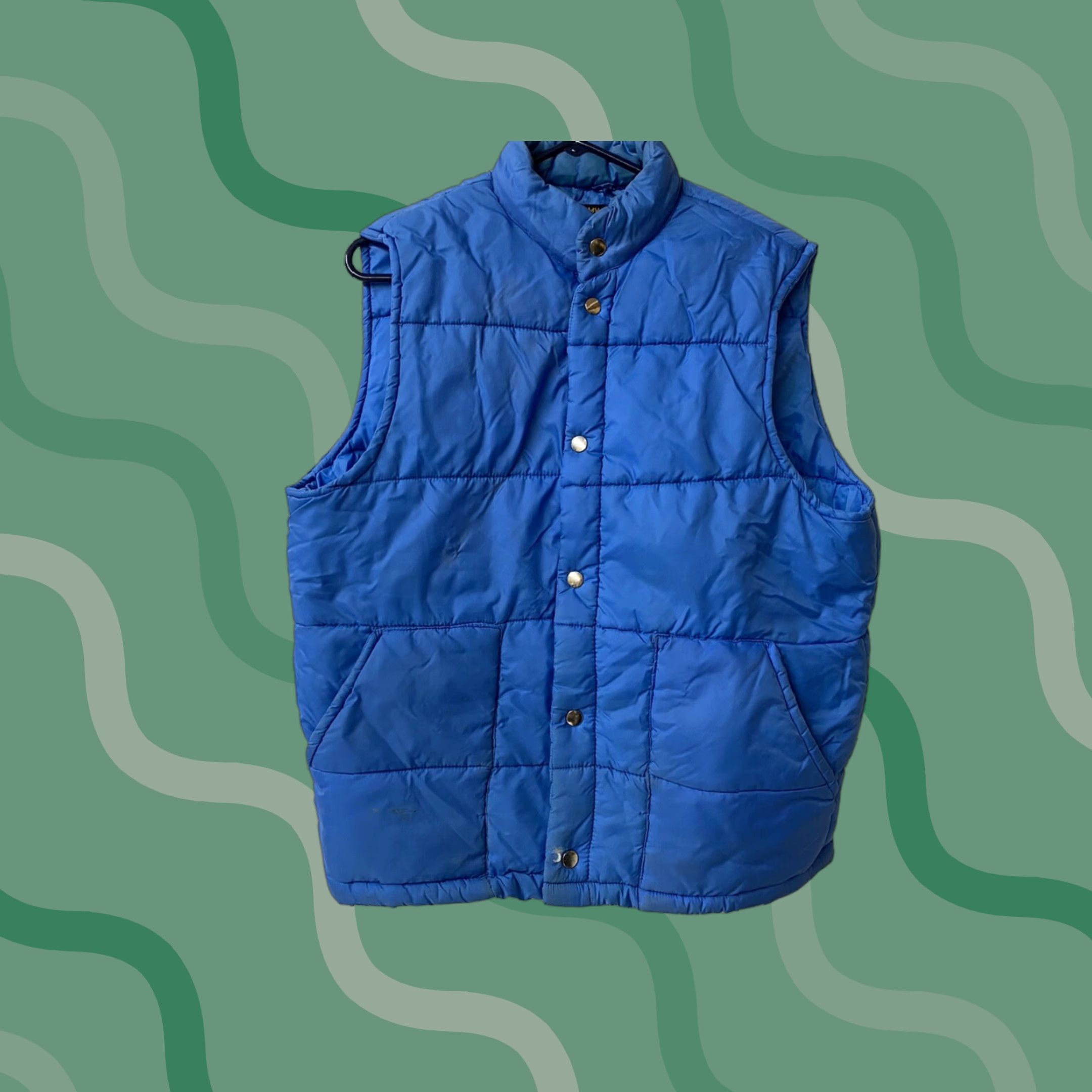 Vintage VINTAGE Jc Penney Blue Puffer Vest Mens L Size Navy Blue Nylon Down Insulated Vest Size US L / EU 52-54 / 3 - 1 Thumbnail