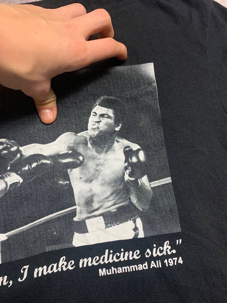 Vintage Rare T-Shirt Muhammad Ali Boxer Y2K Vintage Size US L / EU 52-54 / 3 - 4 Thumbnail