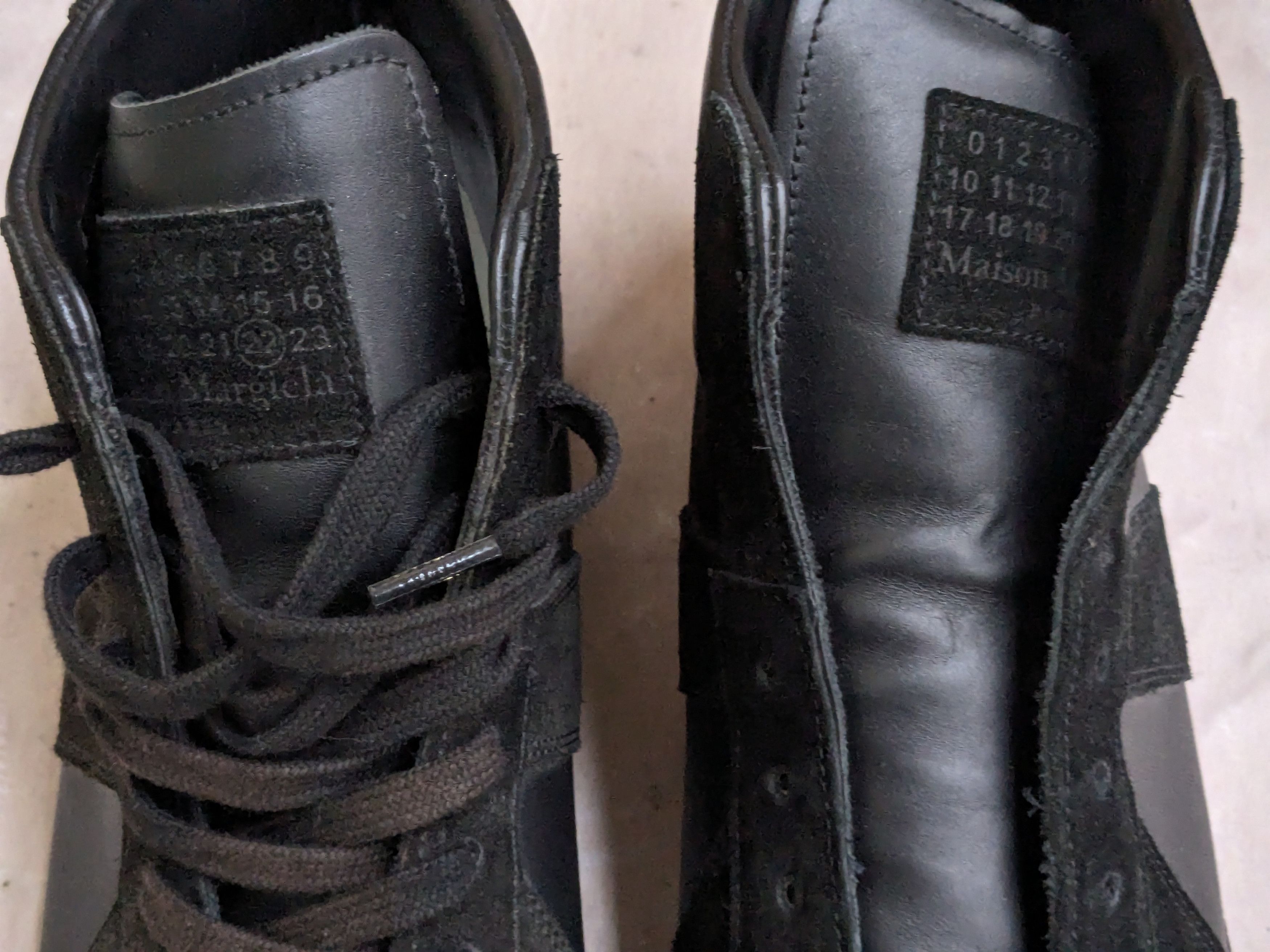 Maison Margiela Maison Margiela GAT Replica Black 11 44 High Tops Size US 11 / EU 44 - 2 Thumbnail