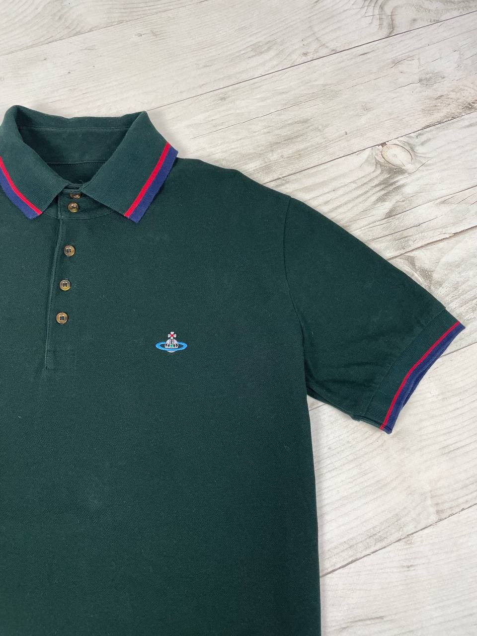 Vivienne Westwood Vivienne Westwood Polo Shirt Logo Orb Size US XXL / EU 58 / 5 - 4 Thumbnail