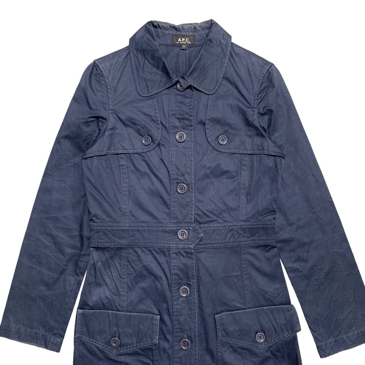 A.P.C. APC Women Trench Coat Size XS / US 0-2 / IT 36-38 - 4 Thumbnail