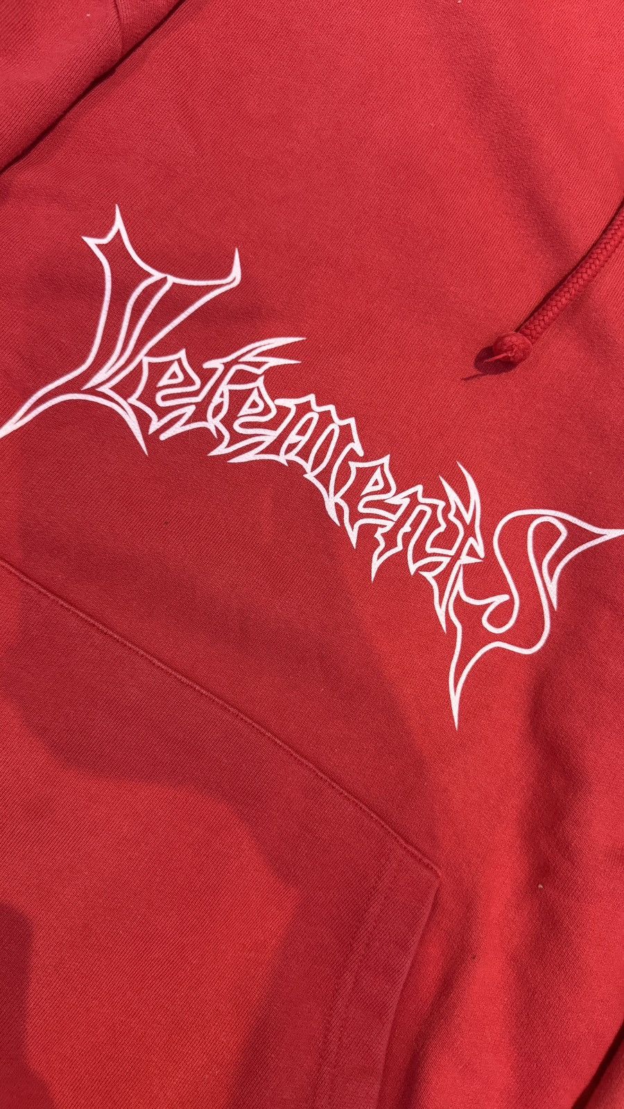 Vetements Vetements Seoul Exclusive Metal Hoodie Red (S) Size US S / EU 44-46 / 1 - 3 Thumbnail