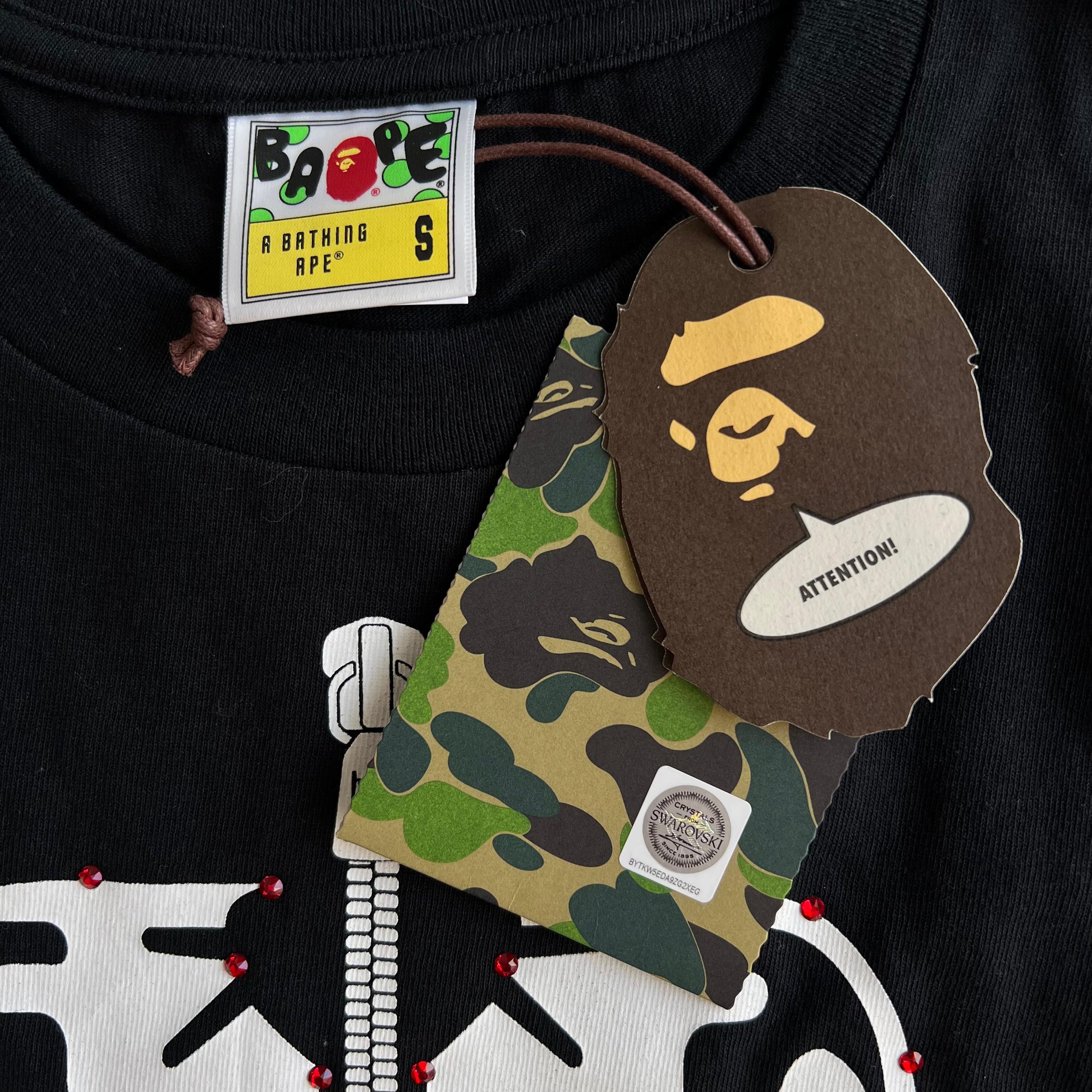 Bape × Swarovski Bape x Swarovski Tiger Tee Black Size US S / EU 44-46 / 1 - 5 Thumbnail