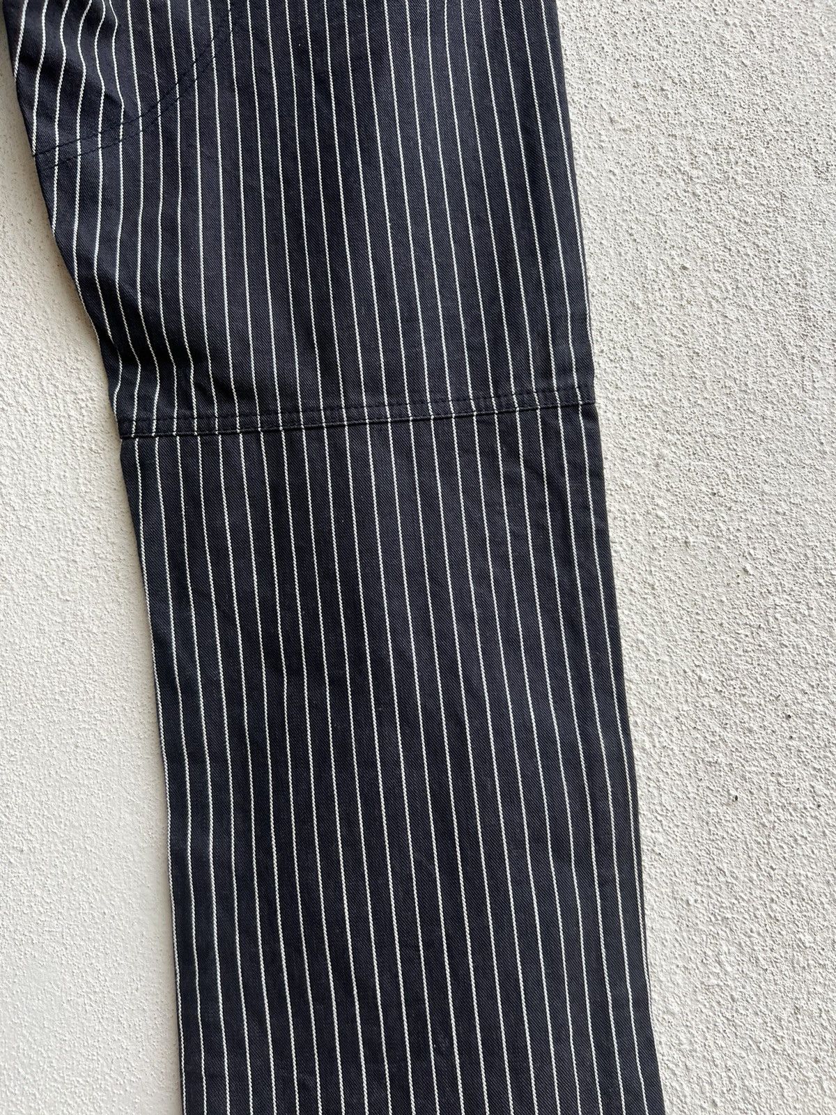 Designer Vintage Unknown Japan Brand Stripe Knee Patch Pant Size US 31 - 19 Thumbnail