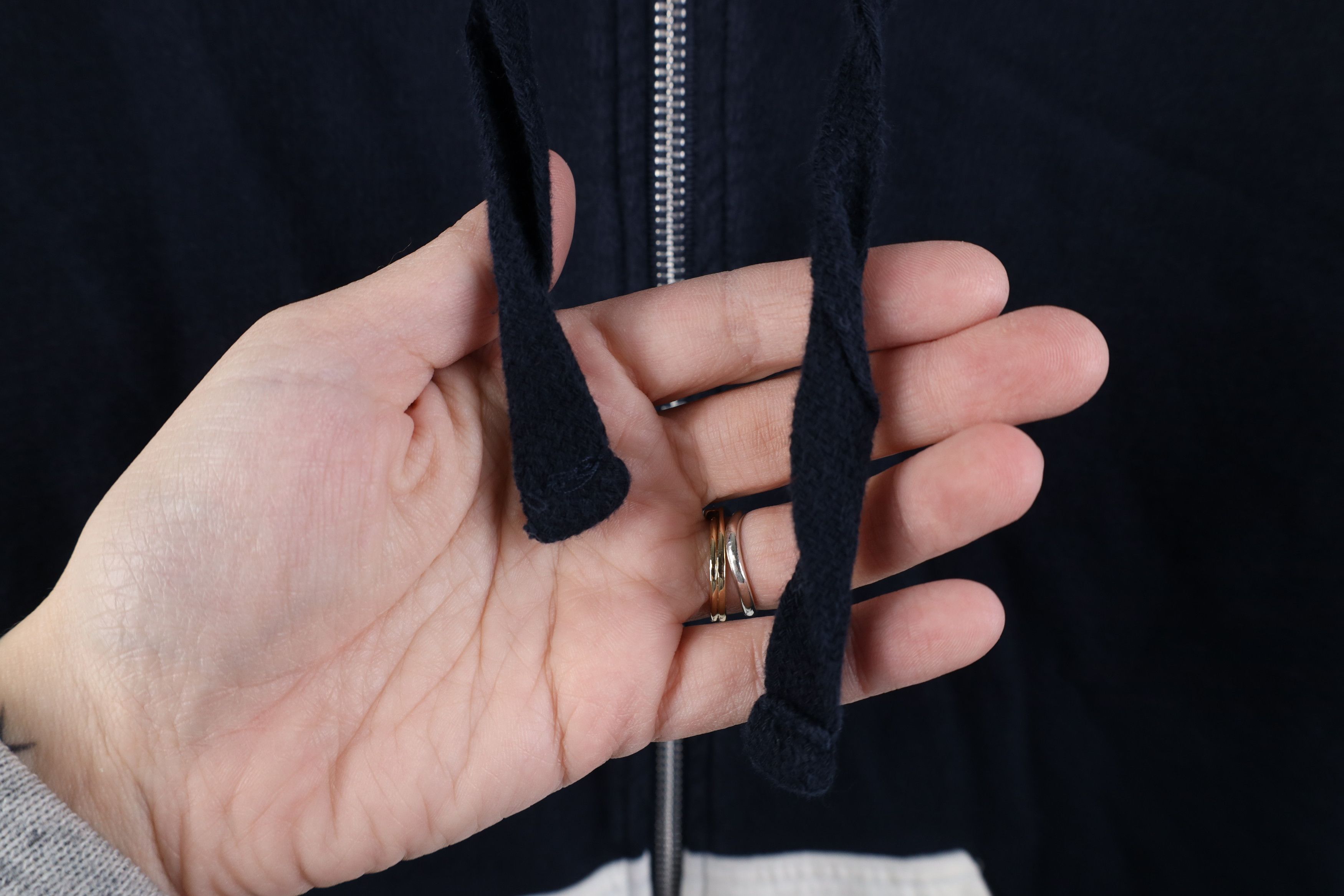 J.Crew J Crew Striped Color Block French Terry Full Zip Hoodie Blue Size L / US 10 / IT 46 - 5 Thumbnail