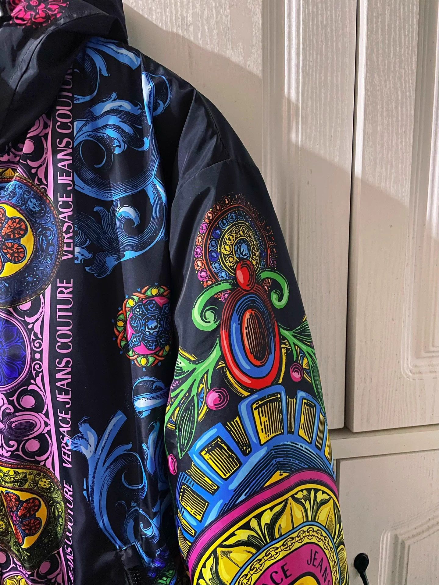 Versace Versace AOP Runway Winter Warm Coat VC Size US L / EU 52-54 / 3 - 4 Thumbnail