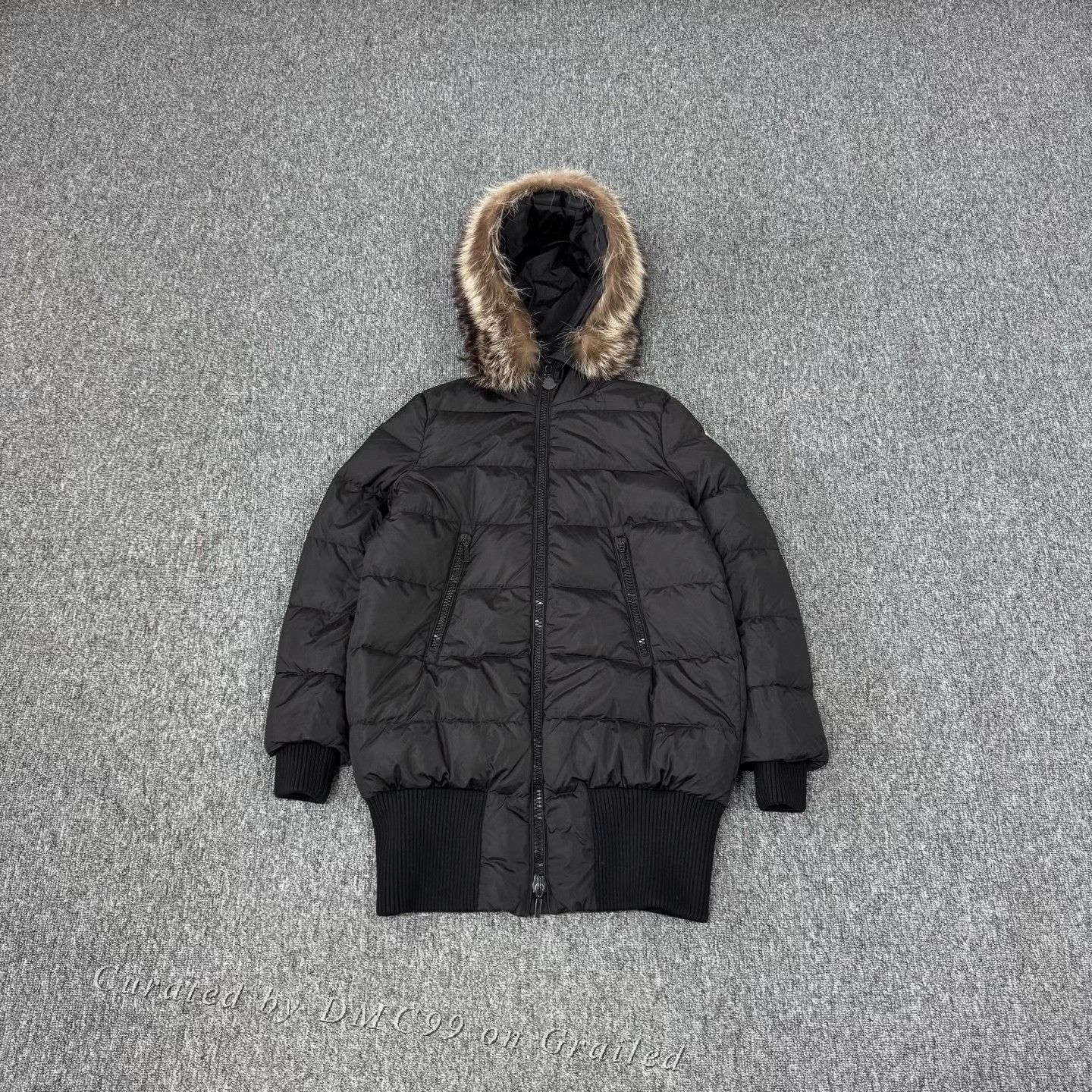 Moncler Moncler Long Raccoon Fur Collar Hooded Down Jacket Size XS / US 0-2 / IT 36-38 - 1 Thumbnail