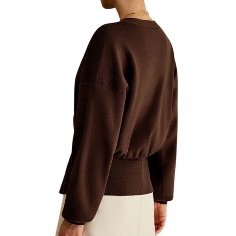 Other Commense Red Golden Button Plain Long Sleeve Knit Cardigan Size XS / US 0-2 / IT 36-38 - 6 Thumbnail