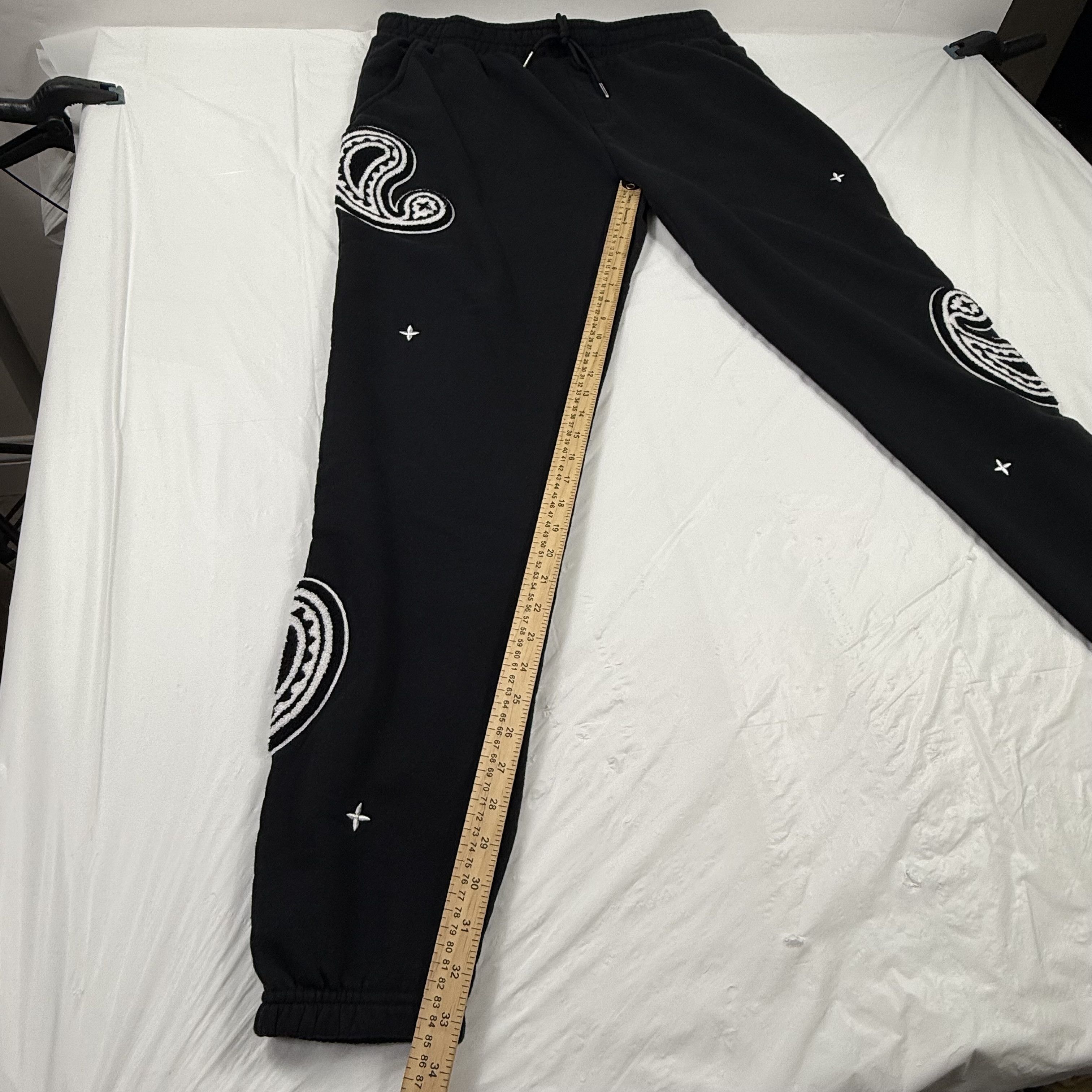 EPTM. EPTM Mens Paisley Chenille Patch Fleece Jogger 2XL-39 Size US 39 - 4 Thumbnail