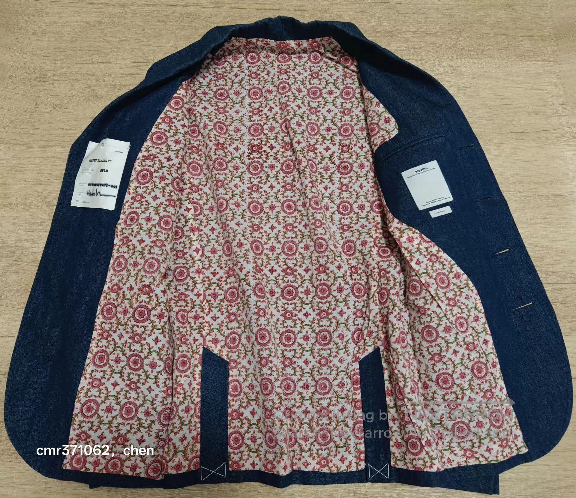 Visvim Blue Denim Jacket with Decorative Buttons . Size US S / EU 44-46 / 1 - 5 Thumbnail