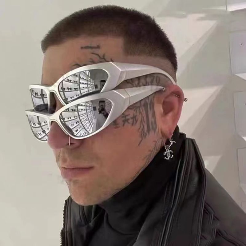 Electric Visual Retro Street ins style custom avant-garde sunglasses Size ONE SIZE - 1 Thumbnail