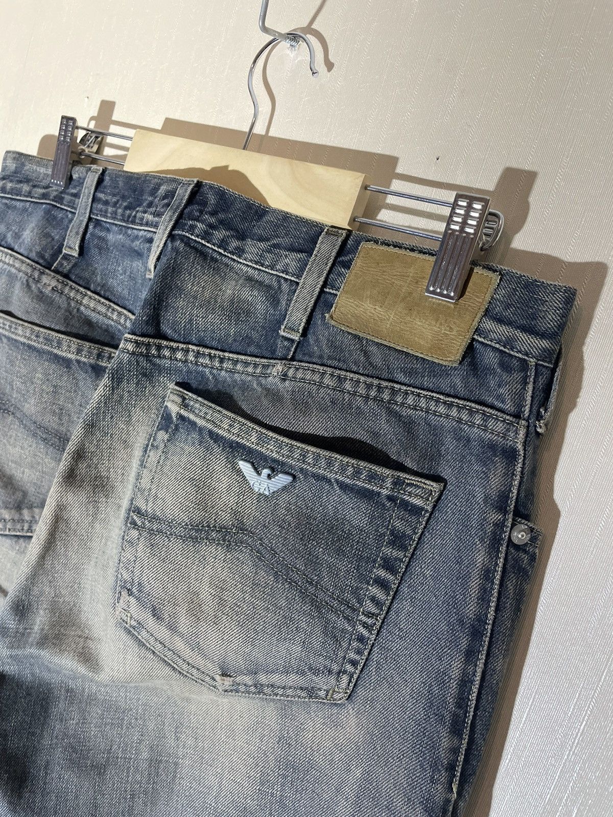 Armani × Japanese Brand × Vintage Armani Japanese vintage avantgarde denim jeans Size US 34 / EU 50 - 15 Thumbnail