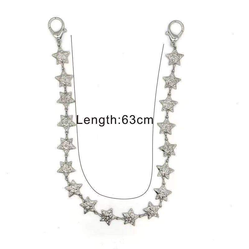 Vintage Retro hip-hop punk style jeans waist chain Size ONE SIZE - 4 Thumbnail