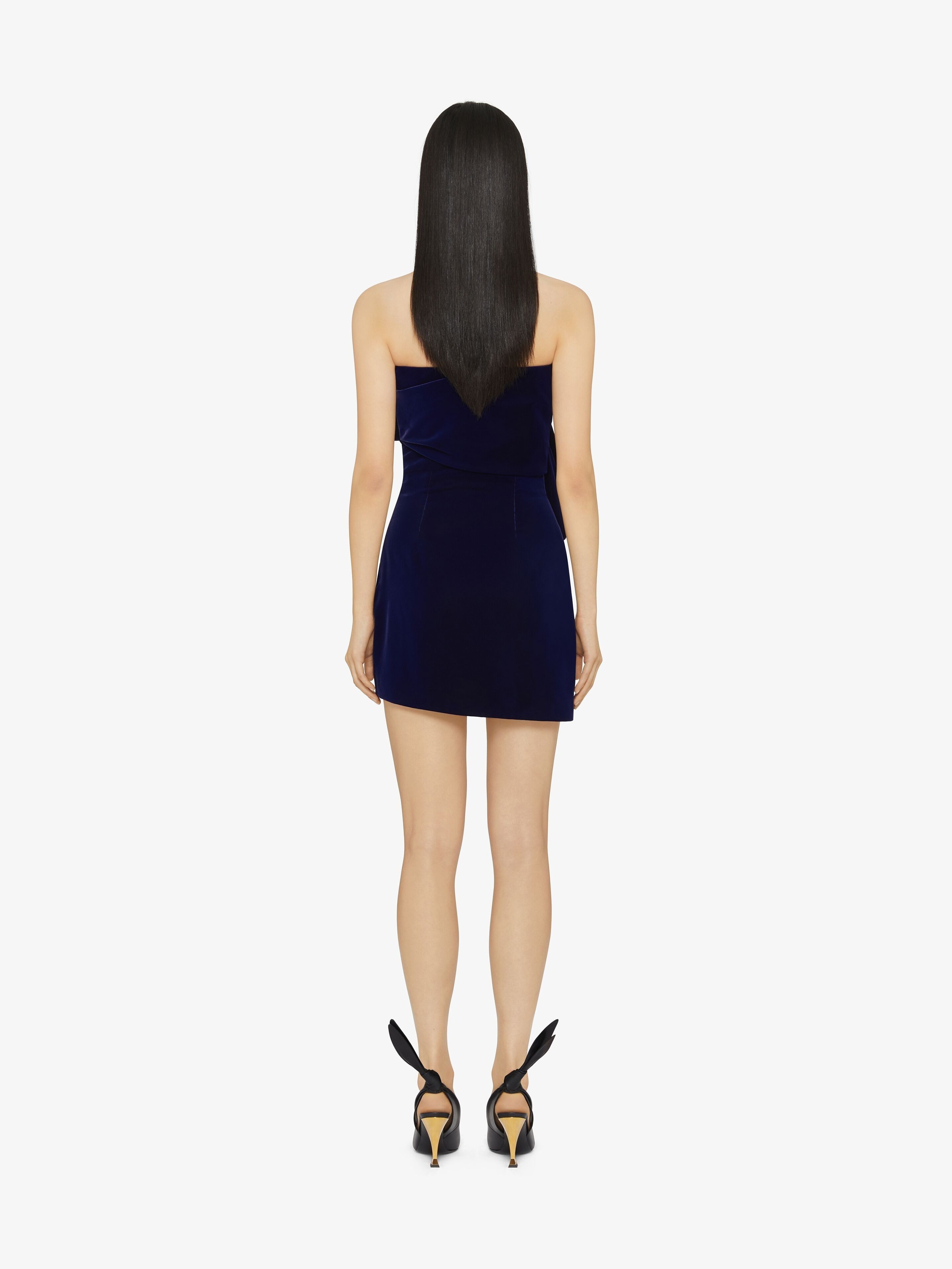 Givenchy o1w1db10326 Big Bow Dress in Dark Navy Size S / US 4 / IT 40 - 4 Thumbnail
