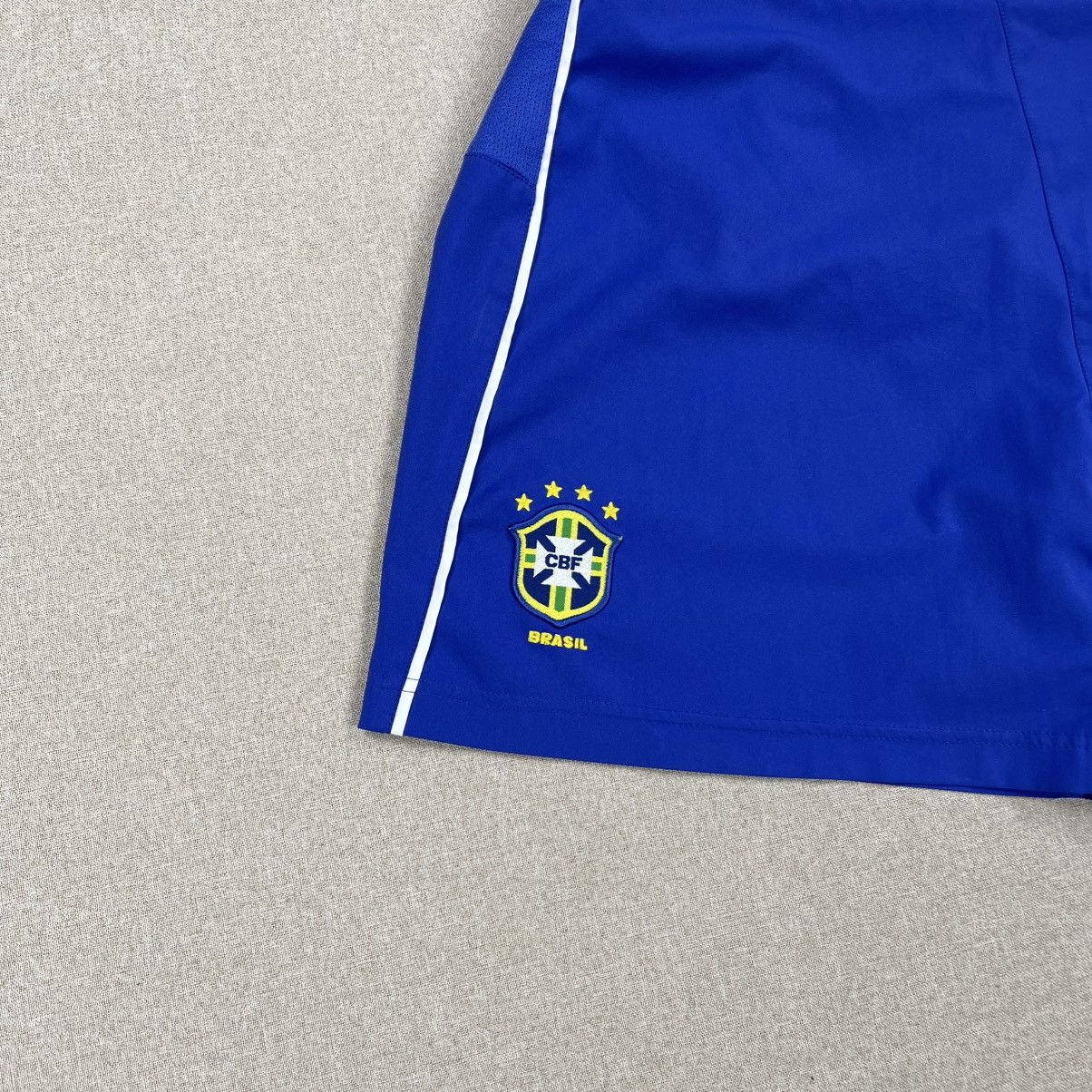 Nike × Vintage VINTAGE NIKE BRASIL SOCCER SHORTS 90s BLOKE CORE Size US 34 / EU 50 - 3 Thumbnail