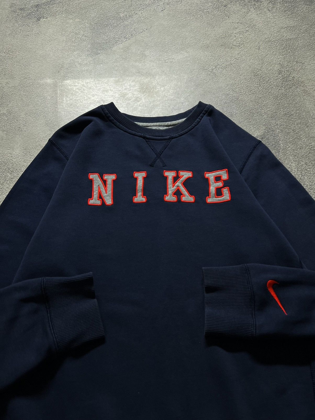 Nike × Vintage Vintage Y2k Nike 💙 Spell Out Big Logo Sweatshirts 00’s Size US XS / EU 42 / 0 - 2 Thumbnail