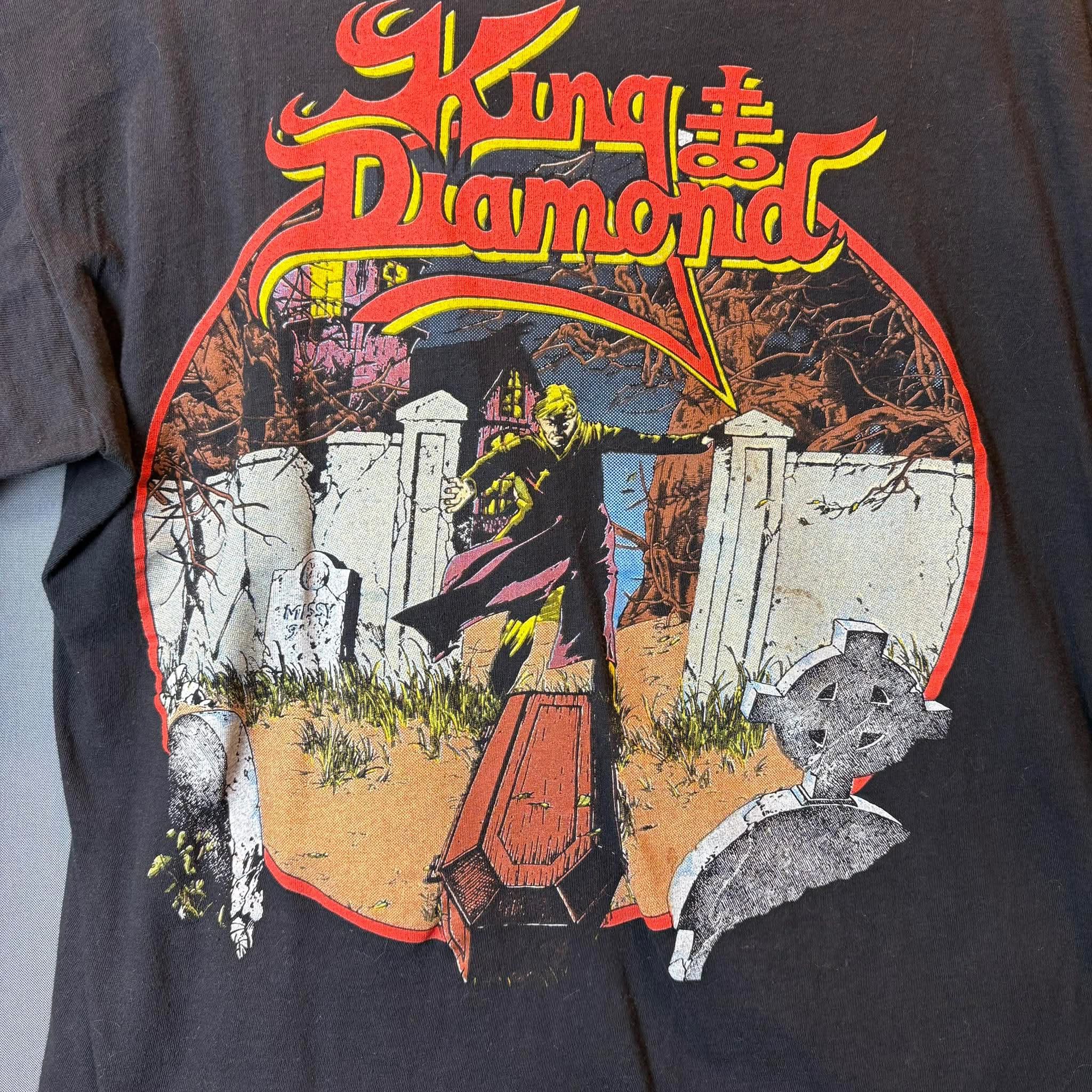 Band Tees Vintage 1990 King Diamond merciful fate Ozzy Osborne Size US M / EU 48-50 / 2 - 3 Thumbnail
