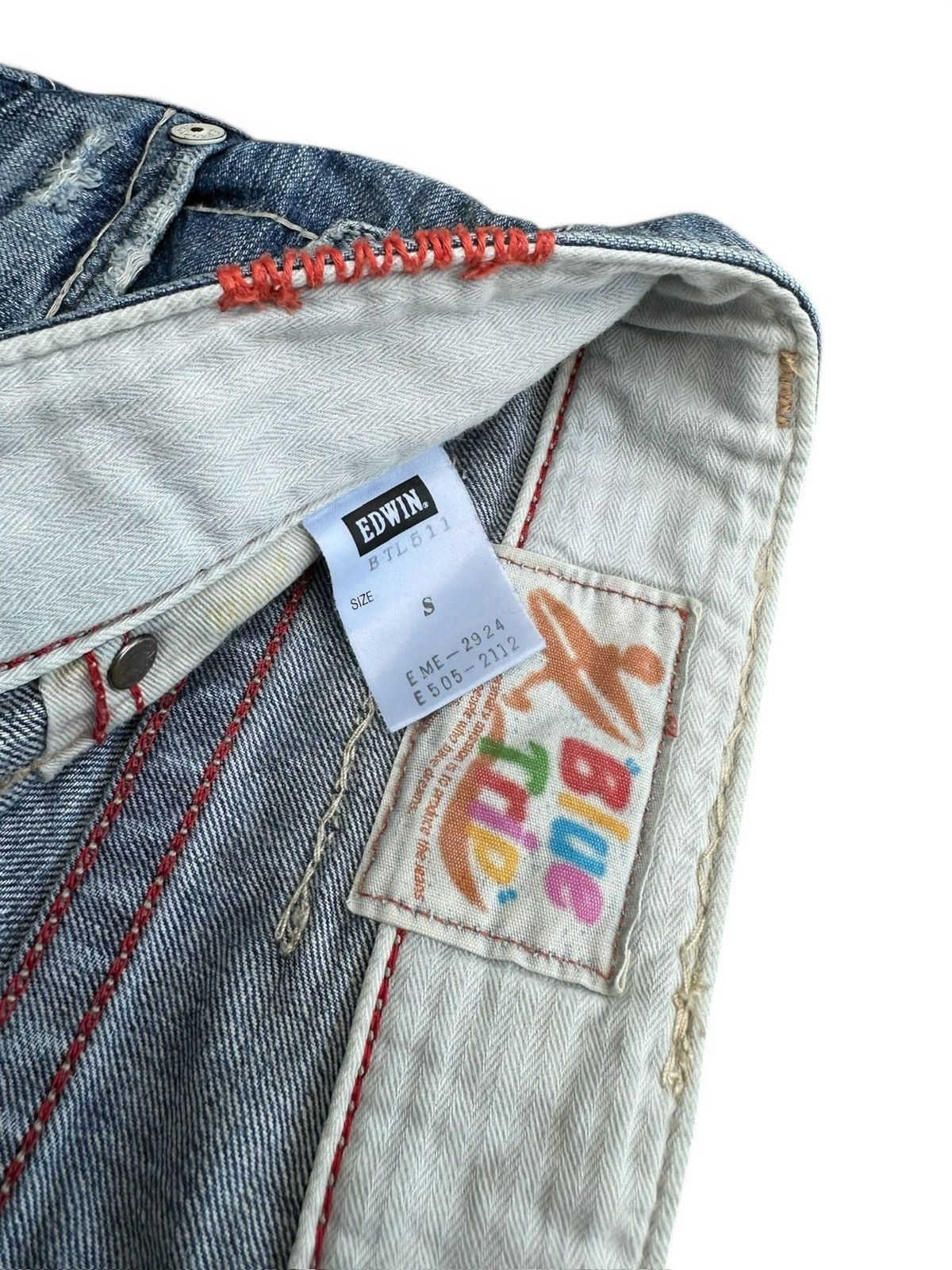 Edwin Y2k Edwin Blue Trip Denim Size 31" - 5 Thumbnail