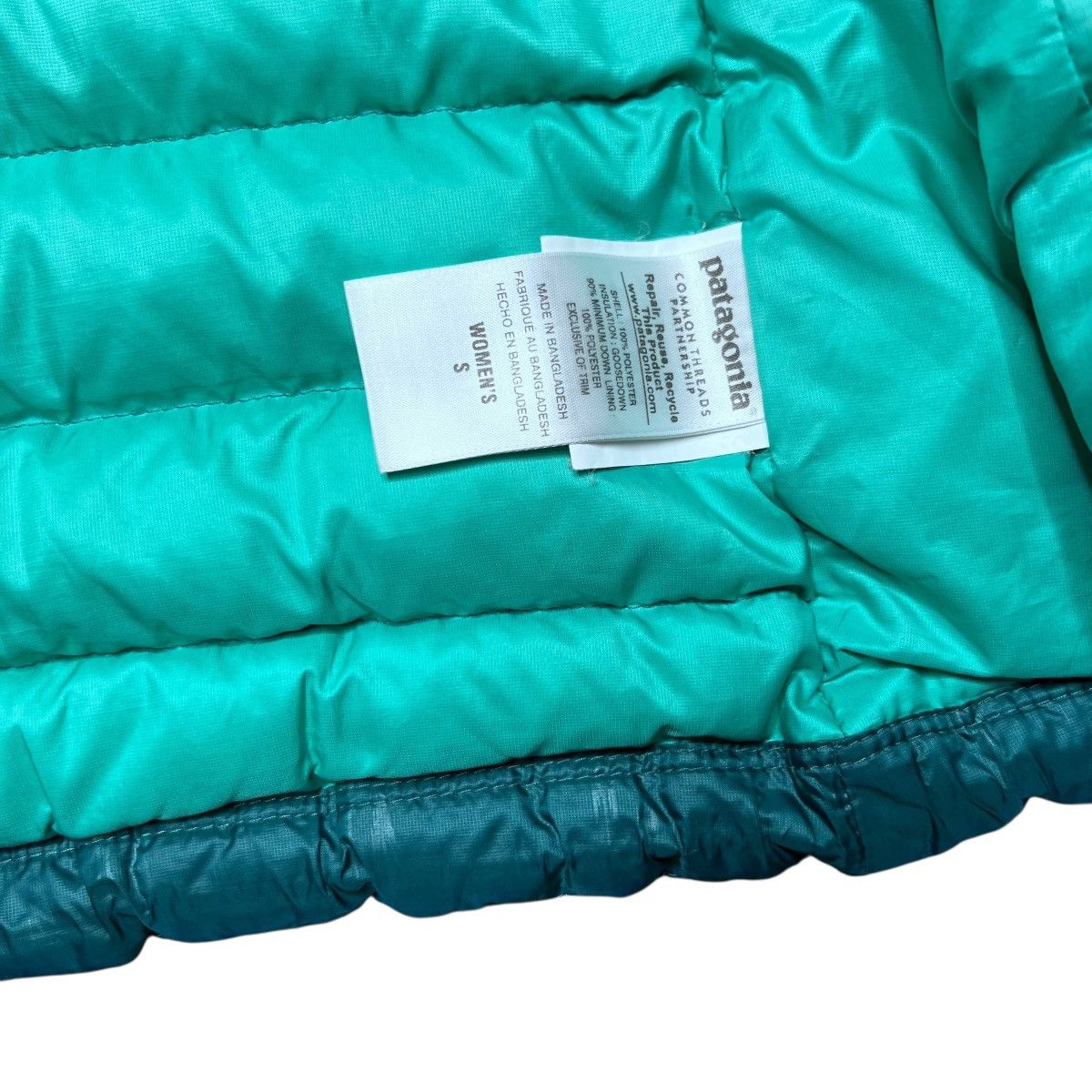Patagonia Patagonia Women’s Style #84683 Down Teal Zip Puffer Jacket Size S / US 4 / IT 40 - 5 Thumbnail