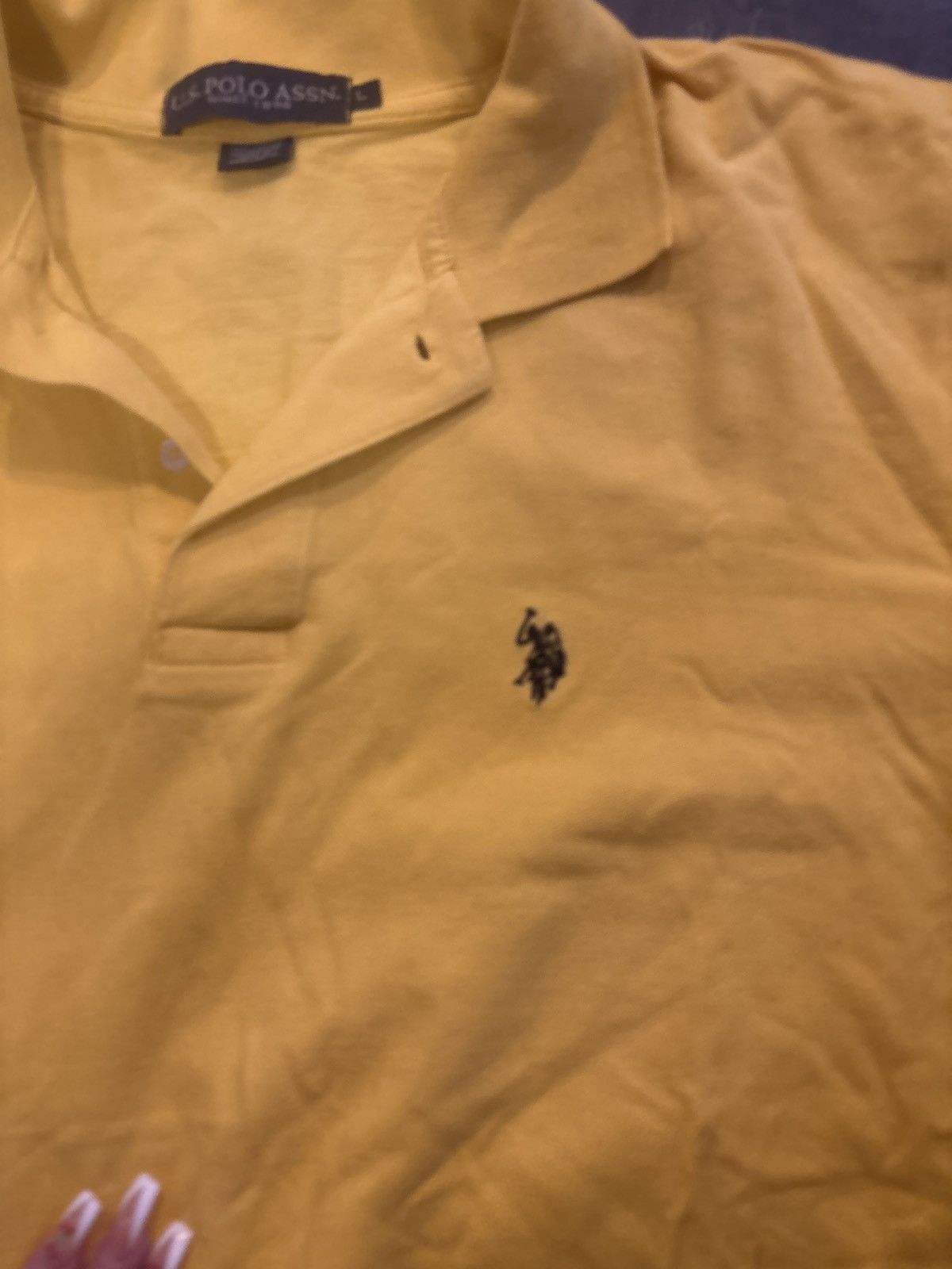 Polo Ralph Lauren Rare Polo Ralph Lauren Yellow and Navy Size US L / EU 52-54 / 3 - 2 Thumbnail