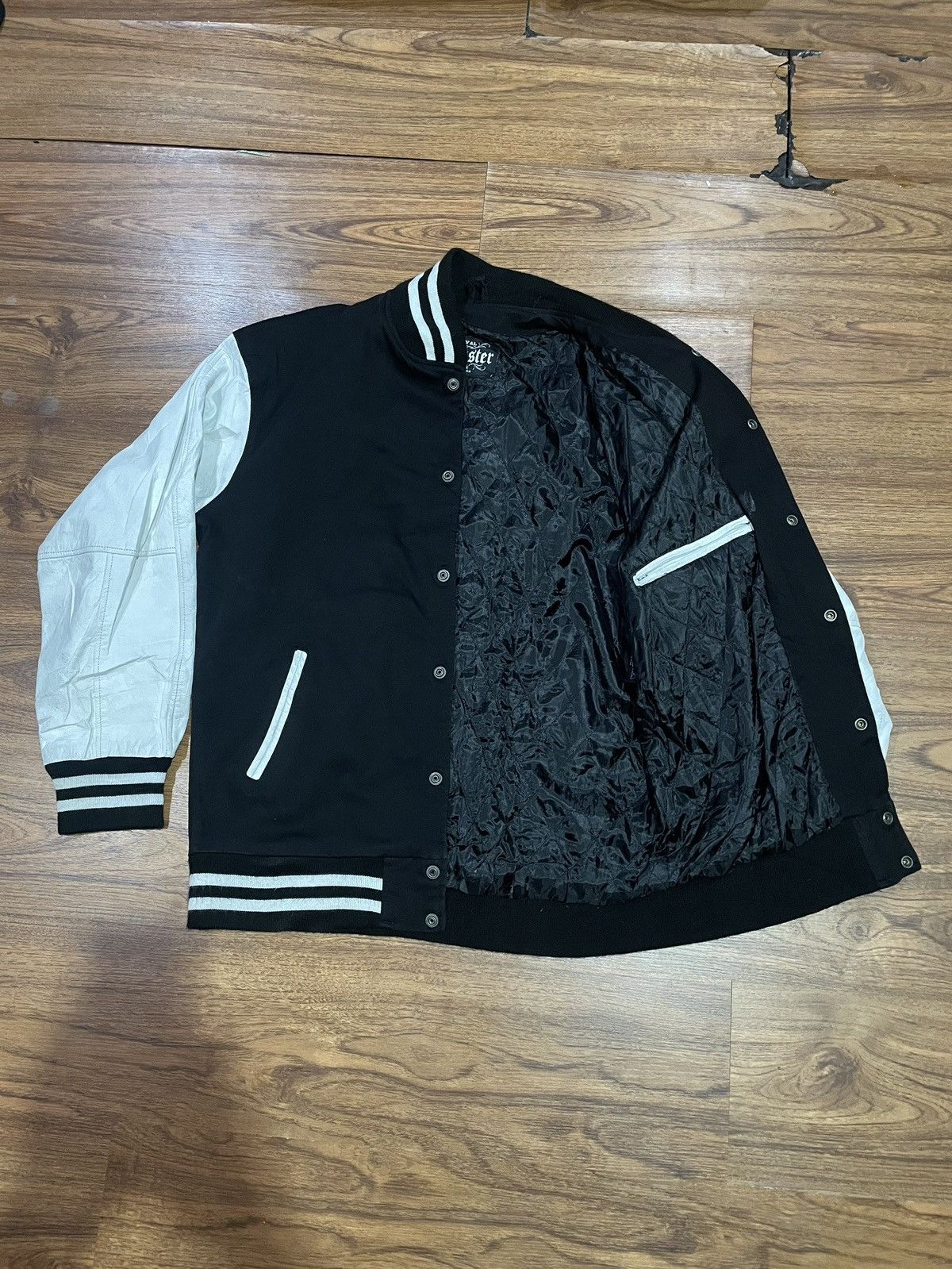 Gentle Monster Royal Monster Speedshop Leather-Sleeve Denim Varsity Jacket Size US M / EU 48-50 / 2 - 7 Thumbnail