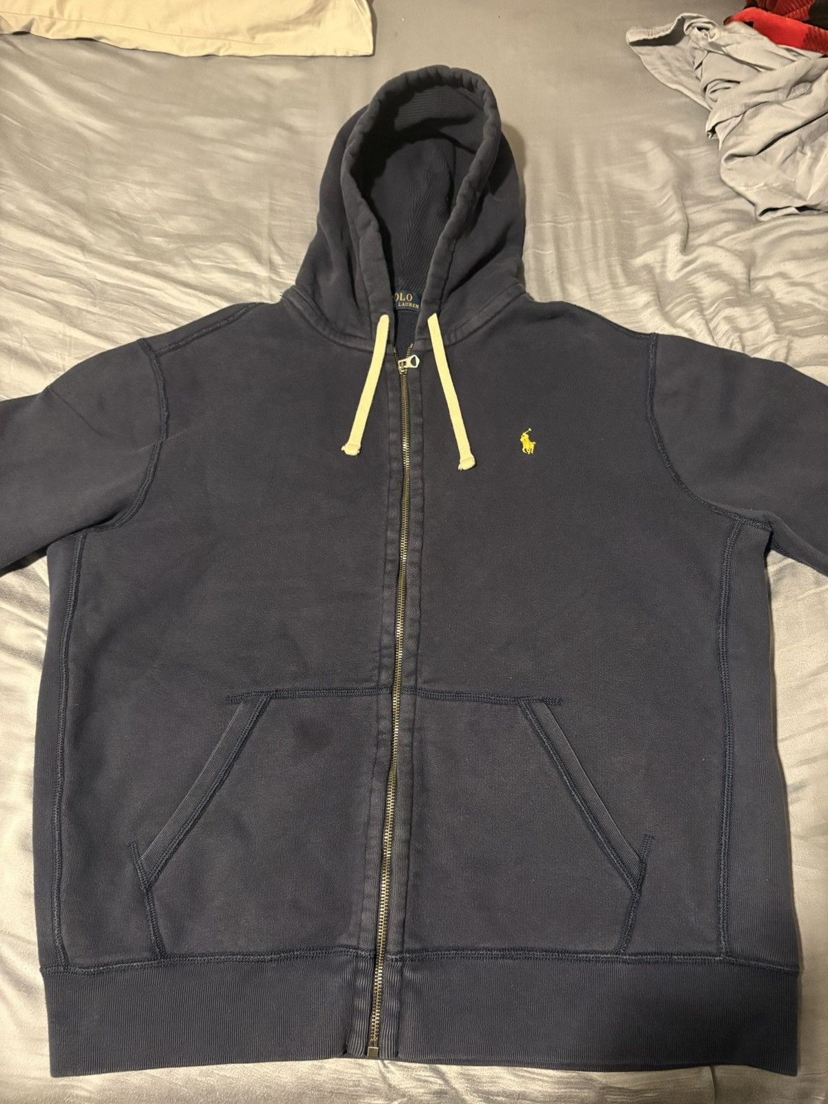 Polo Ralph Lauren Polo Raulph Lauren Navy Blue Hoodie Size US XL / EU 56 / 4 - 1 Thumbnail