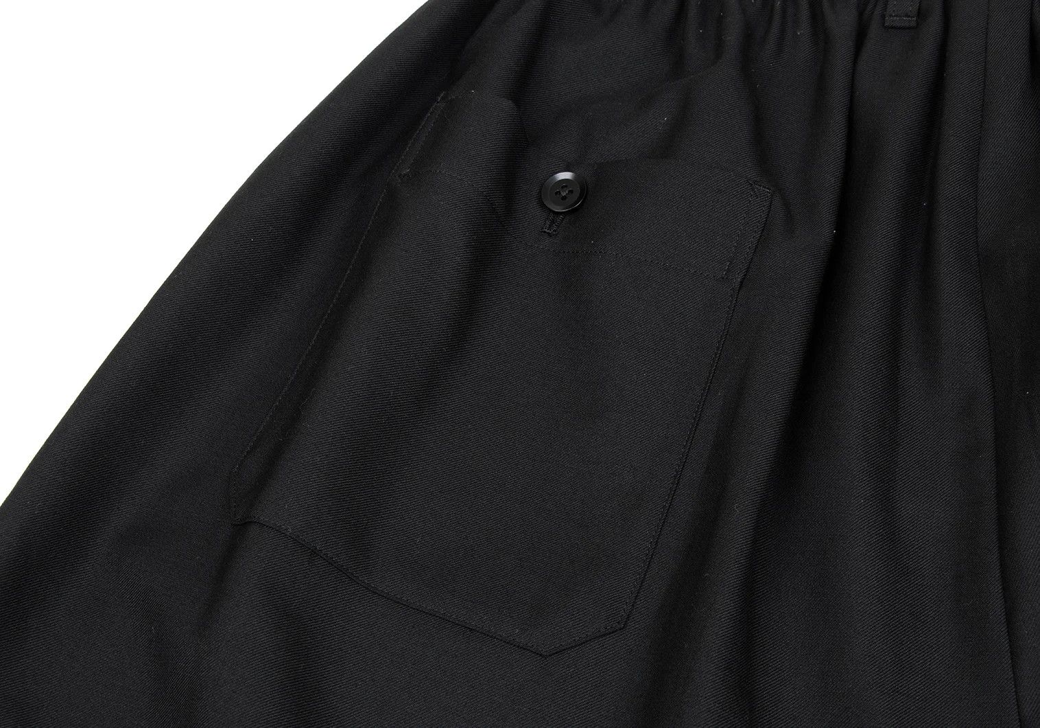 Yohji Yamamoto Wool-Poly Gabardine Cuffed Sarouel Pants Black 3 Size US 34 / EU 50 - 11 Thumbnail