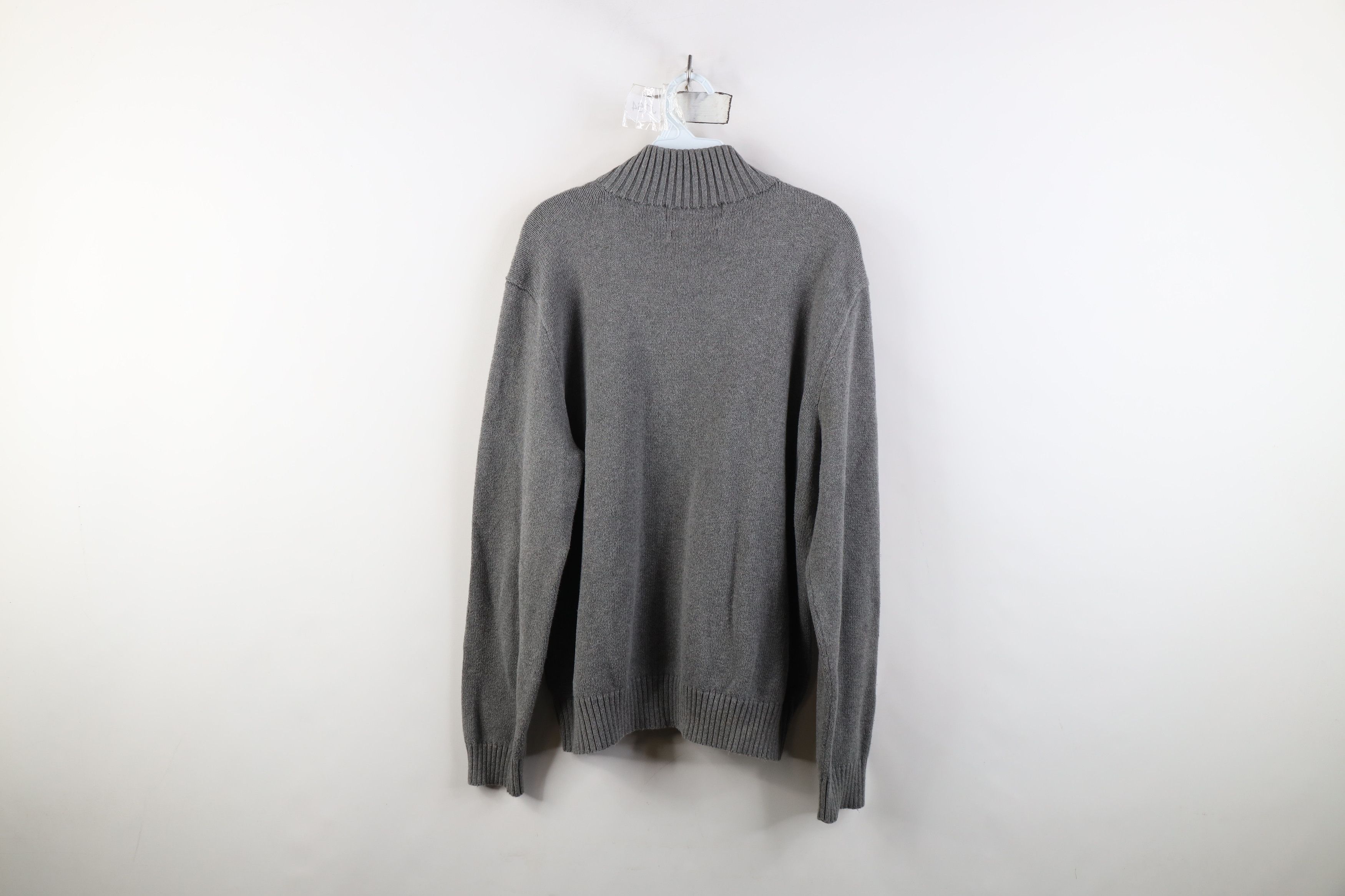 Polo Ralph Lauren Vintage 90s Ralph Lauren Cotton Ribbed Knit Half Zip Sweater Size US L / EU 52-54 / 3 - 10 Thumbnail