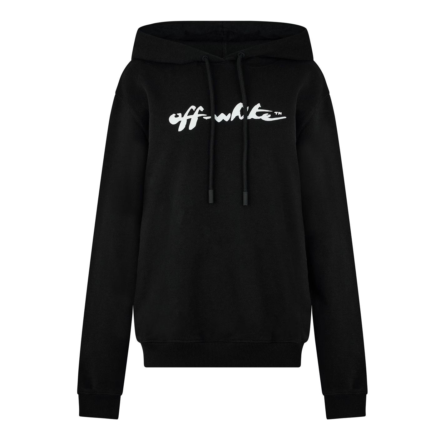 Off-White o1g2r1mq1224 Painter Hoodie in Black & White Size XS / US 0-2 / IT 36-38 - 1 Thumbnail